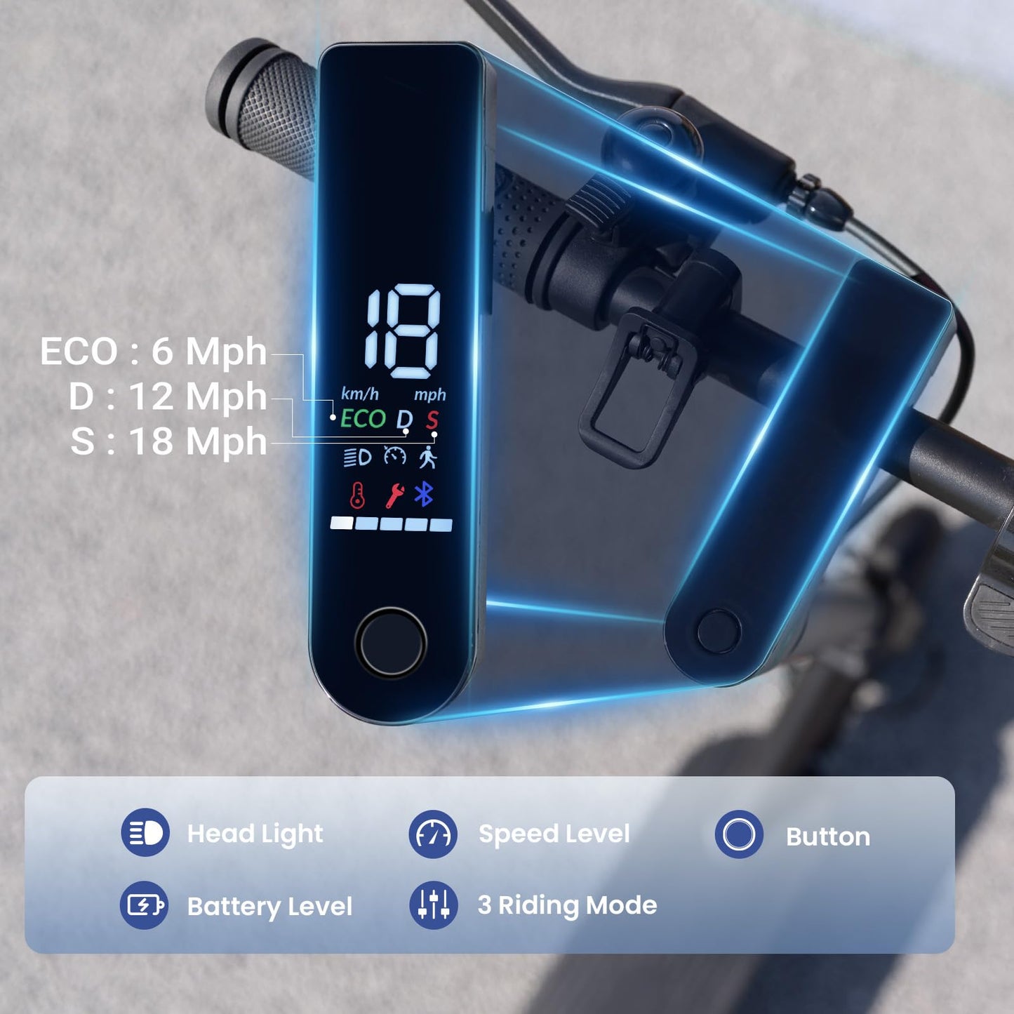 WAWSCOTE Electric Scooters - Electric Scooter for Audlts, 500W Peak Motor, 18 Max MPH, 21 Miles Range, APP Control, Lightweight Foldable E-Scooter