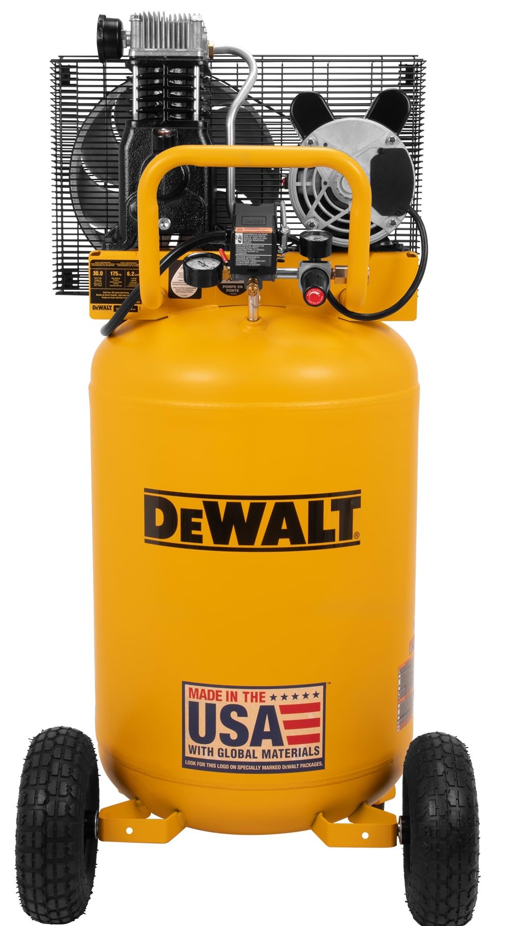 DEWALT 30 Gallon Portable Air Compressor with Max 175 PSI Electric, Oil Lube, Vertical