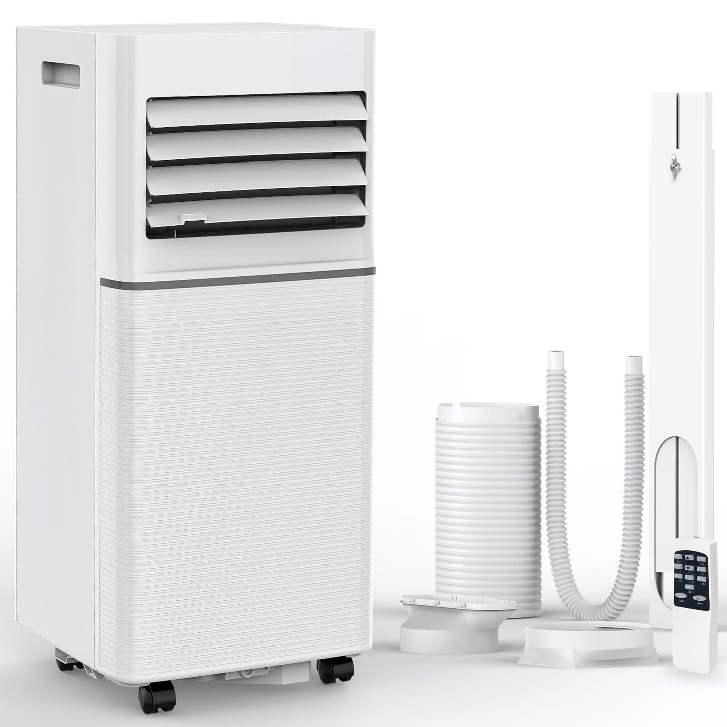 Antarctic Star Portable Air Conditioners 8,000 BTU, Small Portable AC with Cooling, Fan, Dehumidifier Function, 24H Timer, Cooling up to 350 Sq.Ft. Window Kit Panel, 62ºF and 86ºF Temperature Range