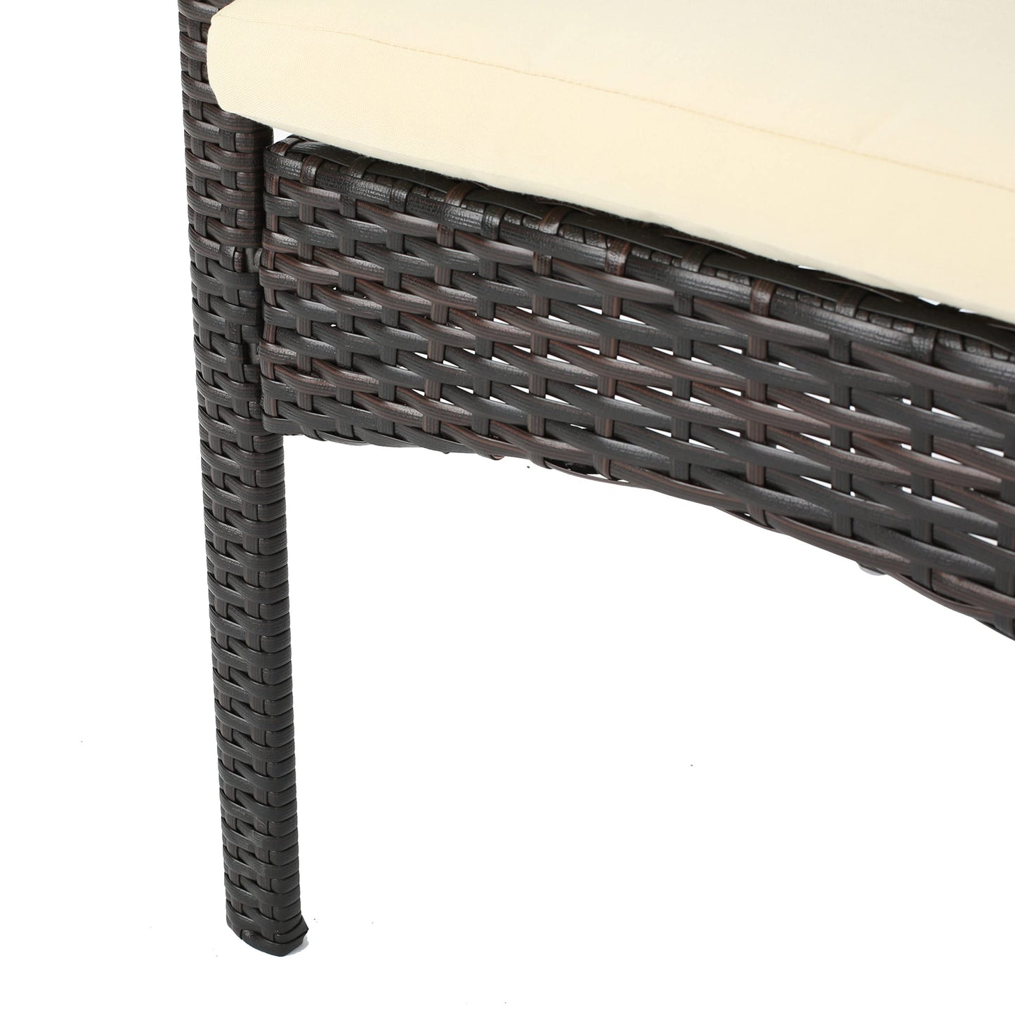 Christopher Knight Home Outdoor 5 Piece Multi-Brown Wicker Dining Set with Cushion