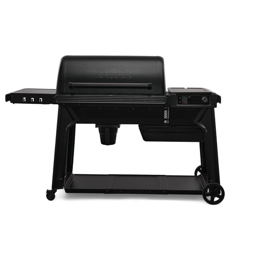 Traeger Grills Woodridge Pro Electric Wood Pellet Grill and Smoker, 970 Sq. In., Outdoor Pellet Smoker Grill with Digital Sensor and Side Shelf, Wi-FIRE Technology, Super Smoke Mode, Black, TFB97JLH