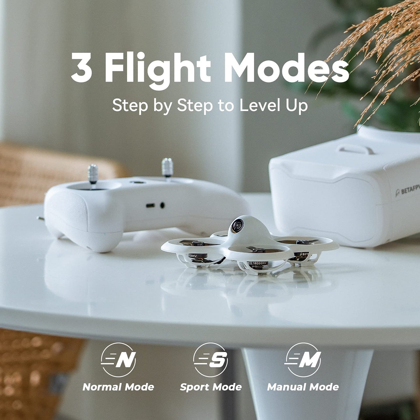 BETAFPV Cetus Pro FPV Kit with LiteRadio 2 SE Transmitter VR02 Goggles 3 Flight Modes Altitude Hold Emergency Landing Self Protection Turtle Mode, Ready to Flight Easy for FPV Beginners