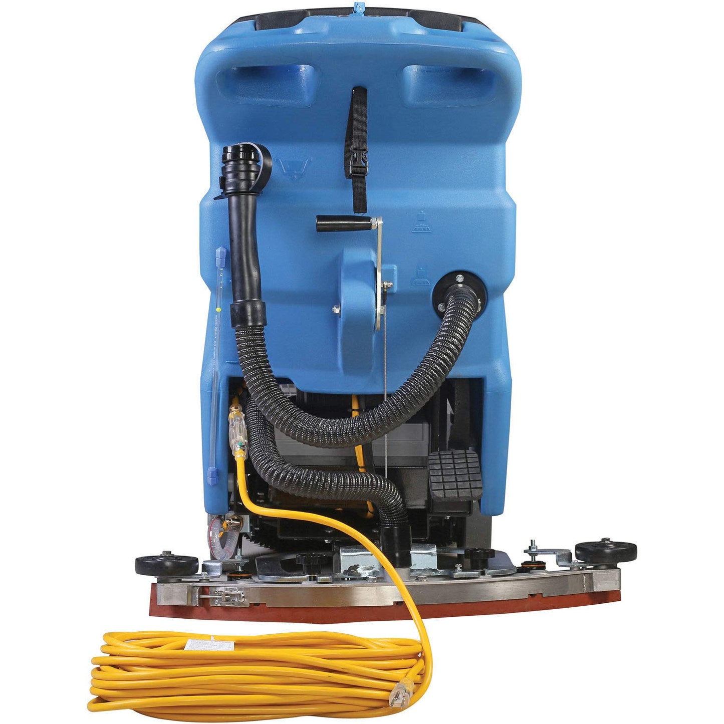 Global Industrial Commercial Electric Walk-Behind Auto Floor Scrubber, Corded, 20"W Cleaning Path & 30"W Squeegee, 12 Gal. Solution Tank, 15 Gal. Recovery Tank
