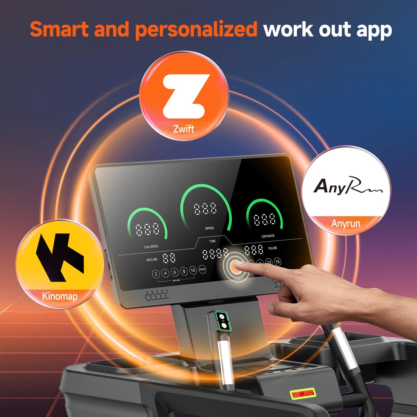 GYMOST Treadmills for Home with Incline 15%, Treadmill for Walking Running with 3.5 HP Quiet Brushless Motor, LED Display, 450 LBS Weight Capacity