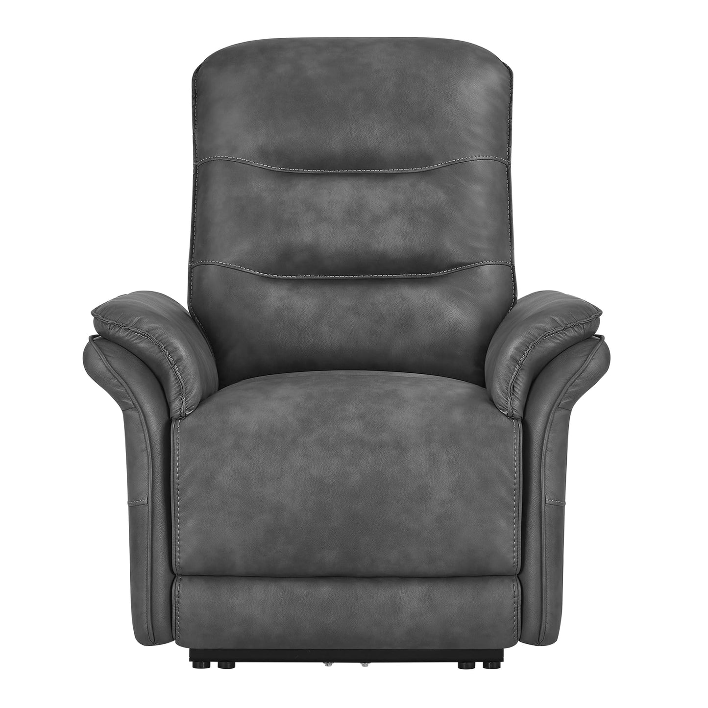 KISLOT Power Recliner Chair with Adjustable Headrest and Footrest, Dual Motor Leather Reclining Chair with USB/Type-C Charging, Zero Gravity Modern Electric Recliner for Adults Living Room Bedroom