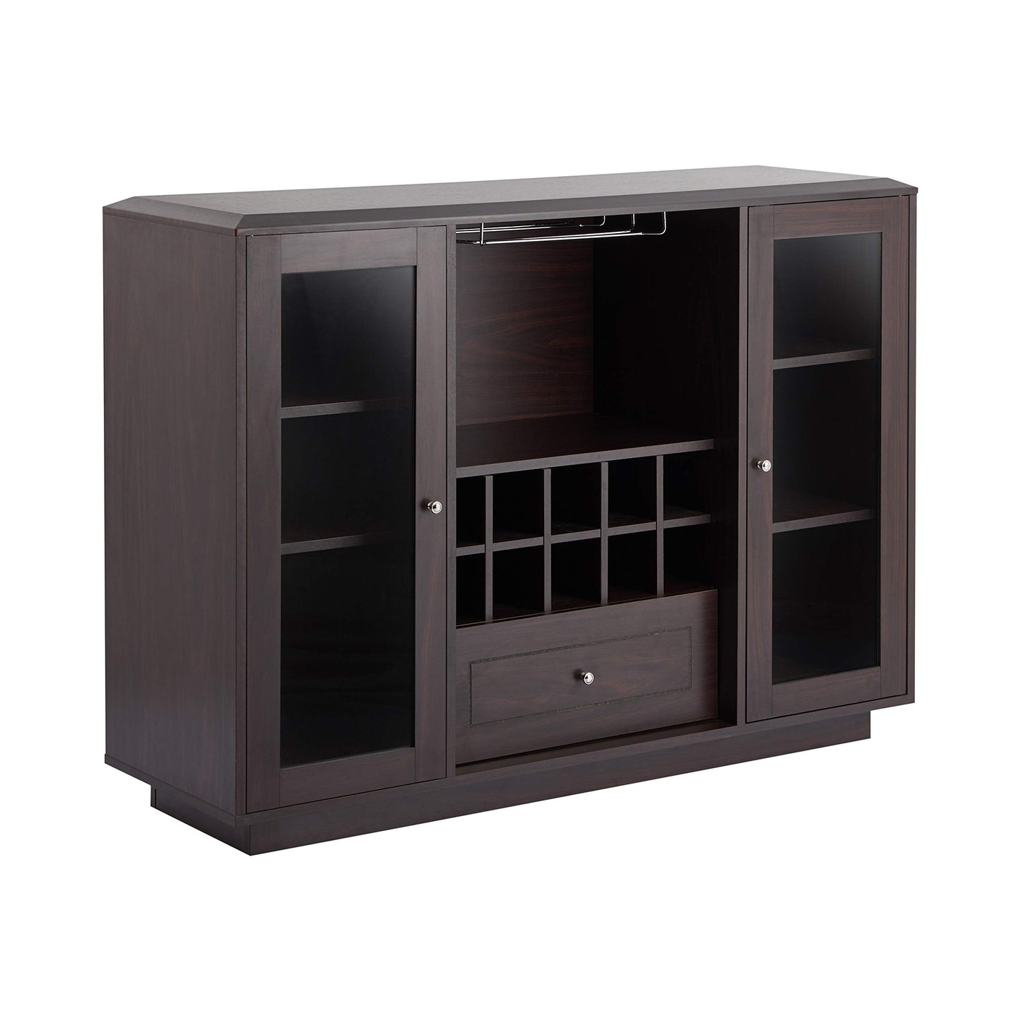 24/7 Shop at Home Verma Casual Sideboard Buffet Cabinet, Espresso