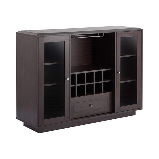 24/7 Shop at Home Verma Casual Sideboard Buffet Cabinet, Espresso
