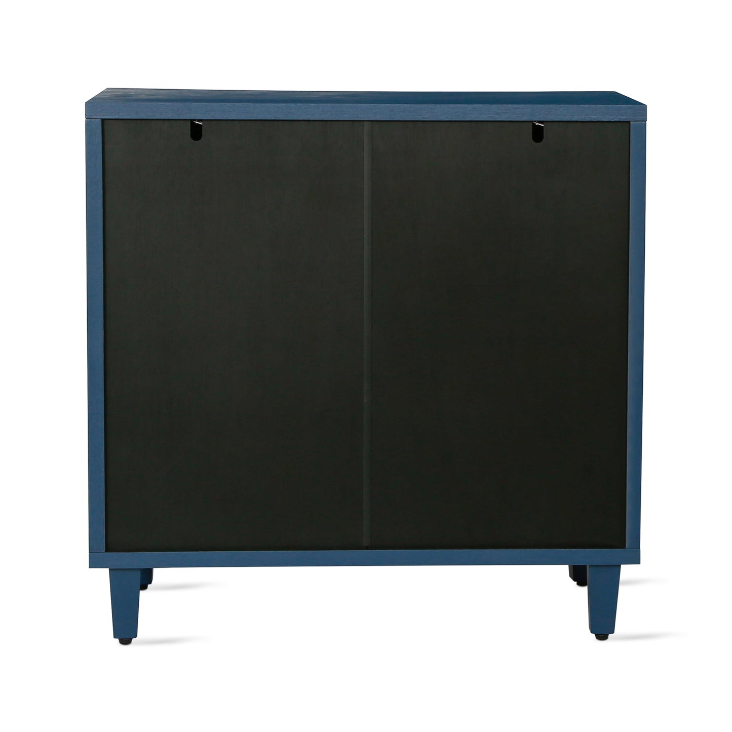 Merax Modern Storage Accent Cabinet with 2 Doors and Adjustable Shelf, Wood Sideboard Console Cabinet for Living Room, Hallway, Bedroom, Dining Room, Navy Blue Finish