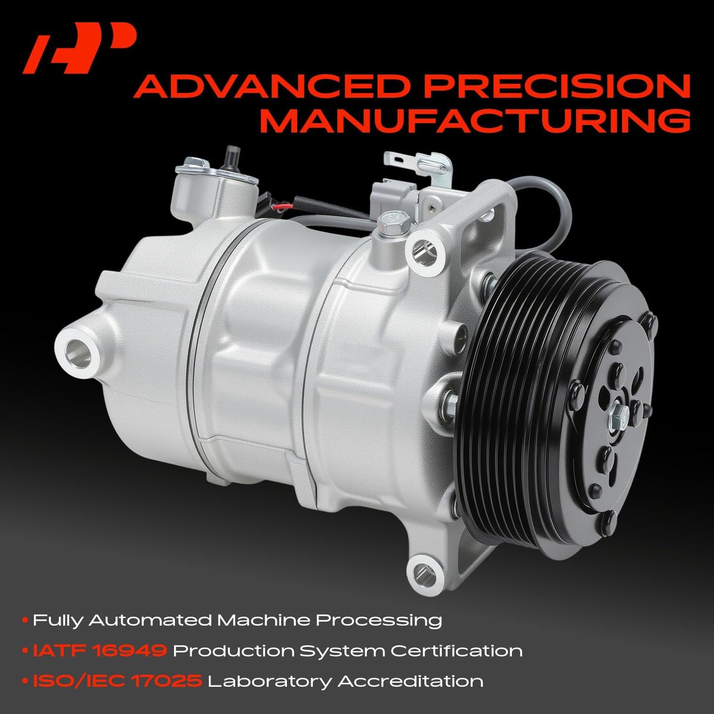 A-Premium Air Conditioner AC Compressor with Clutch Compatible with Infiniti Q50 3.0L 2016-2021, Q50 3.7L 2014-2015, Q60 3.0L 2017-2020