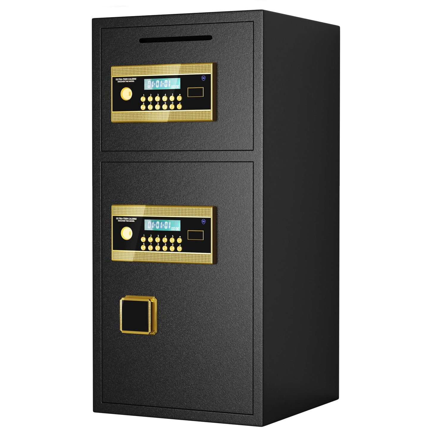 GOWE Large Double-Door Coin-Operated Safe,Digital Security Safe with Fireproof and Waterproof Bag,6.0 Cubic Feet Safe Box with Hidden Code Function for Home,Office and Hotel