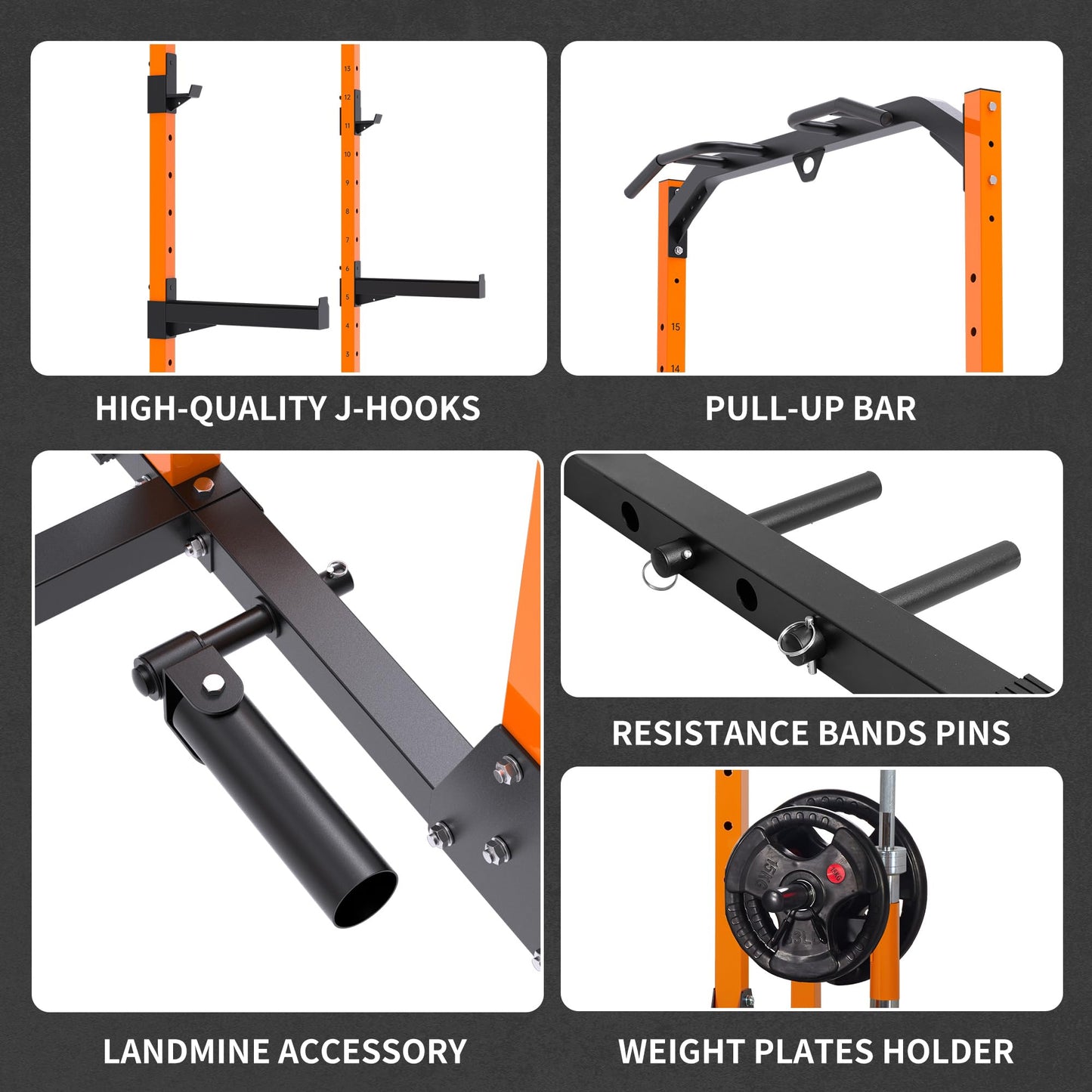 leikefitness Multifunction Power Tower Exercise Equipment,Pull Up Dip Station,Height Adjustable for Home Gym Strength Training Fitness Equipment,Dip Stands,Pull Up Bars,Dumbbell Plate Storage