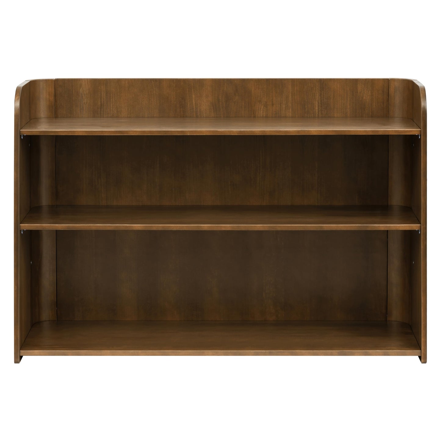 Babyletto Melo Montessori 3 Shelf Bookcase, GREENGUARD Gold Wood Bookshelf - Easy Assembly Book Case w/Wide Storage Shelves, Modern Wooden Book Shelf for Living Room, Bedroom, Office, Natural Walnut