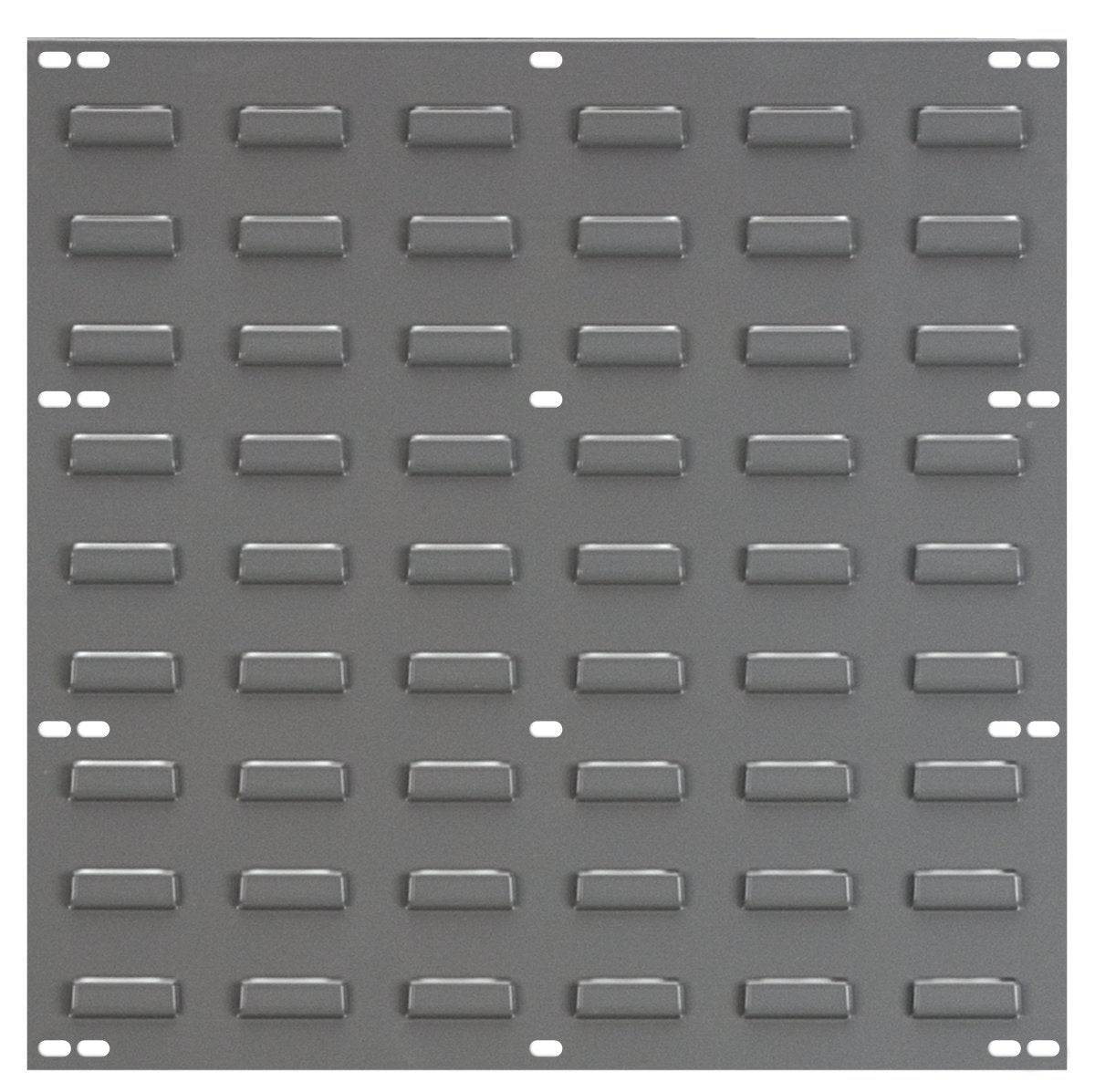 Akro-Mils 30618 Heavy Duty Wall Mount Garage Storage Steel Louvered Panel | Wall Storage Bin Hanging Organizer System for AkroBins, 18-Inch W x 19-Inch H, Grey, 4 Pack