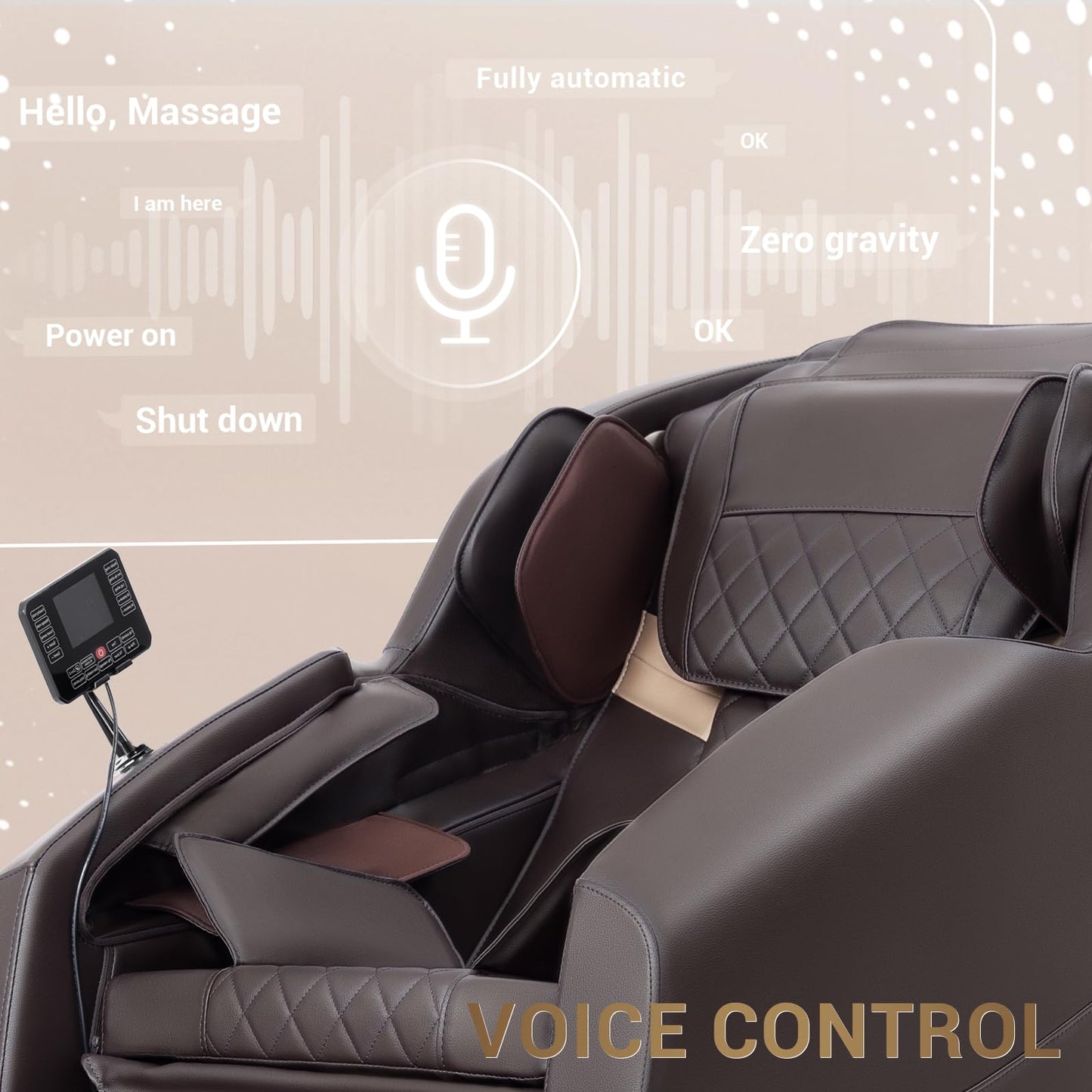 Massage Chair, Zero Gravity Full Body Massage Chair, Shiatsu Recliner with 14 Massage Points, Lumbar & Calf Heating, 20 Auto Modes, Spacious Massage Area, Bluetooth Speaker, Touch Screen Controller