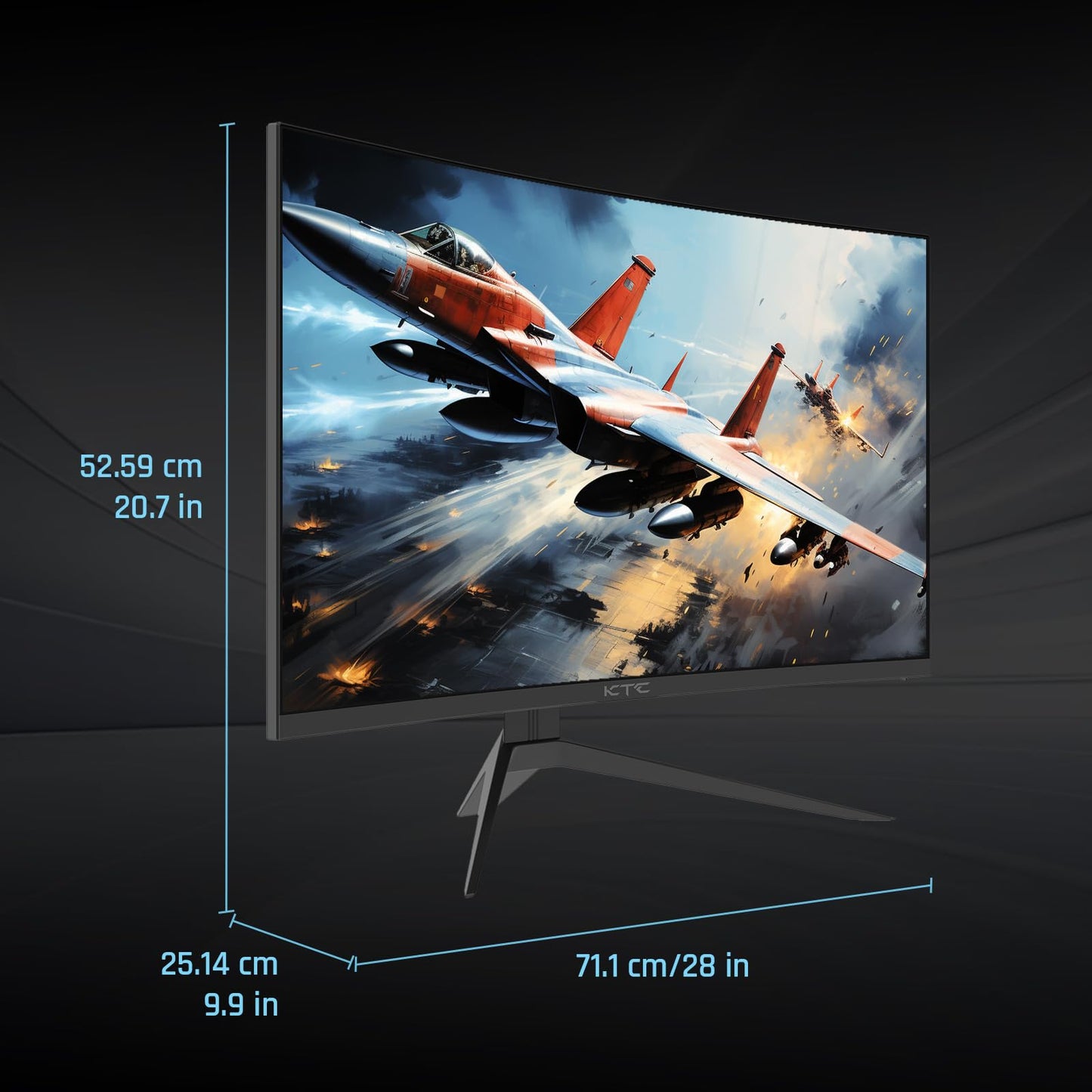 KTC 32 inch 240Hz Curved Gaming Monitor, 1500R 1080P Curved Monitor 1ms, Adaptive Sync, HDR10, 125% sRGB, HDMI 2.0 x2 & DP1.4 x1, VESA, Tilt Adjustable,Xbox PS5 Switch, Black, H32S17F
