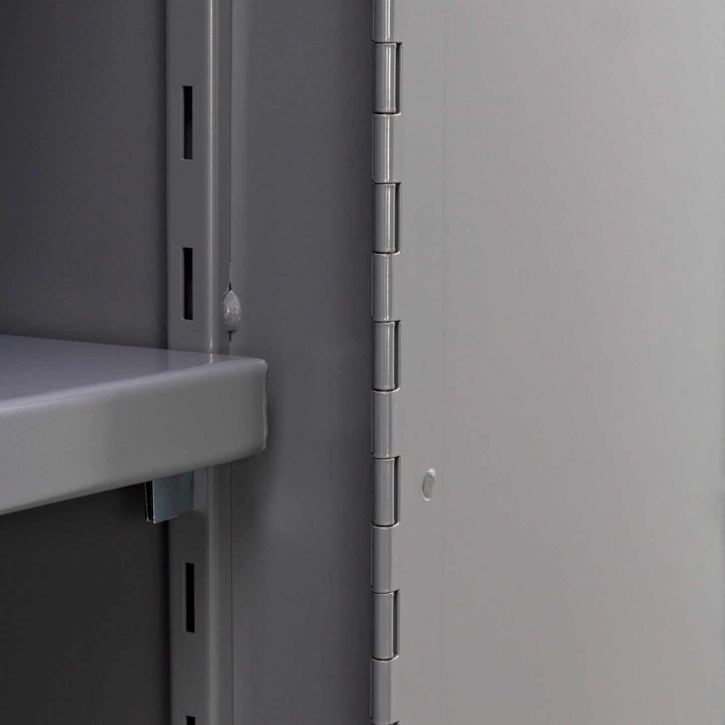 Jamco Extra Heavy Duty Steel Storage Cabinet with Solid Lockable Doors, 14-Gauge All-Welded Metal Cabinet, 4 Adjustable Shelves, 7,200 lbs Capacity, 24" D x 36" W x 74" H, Gray