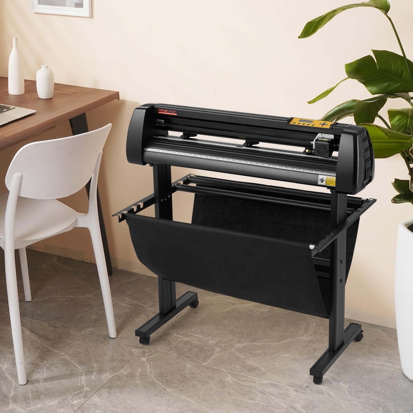 VEVOR Vinyl Cutter 34 Inch Bundle, Vinyl Cutter Machine Manual Vinyl Plotter Cutter with Signmaster Software for Design and Cut, with Supplies and Tools