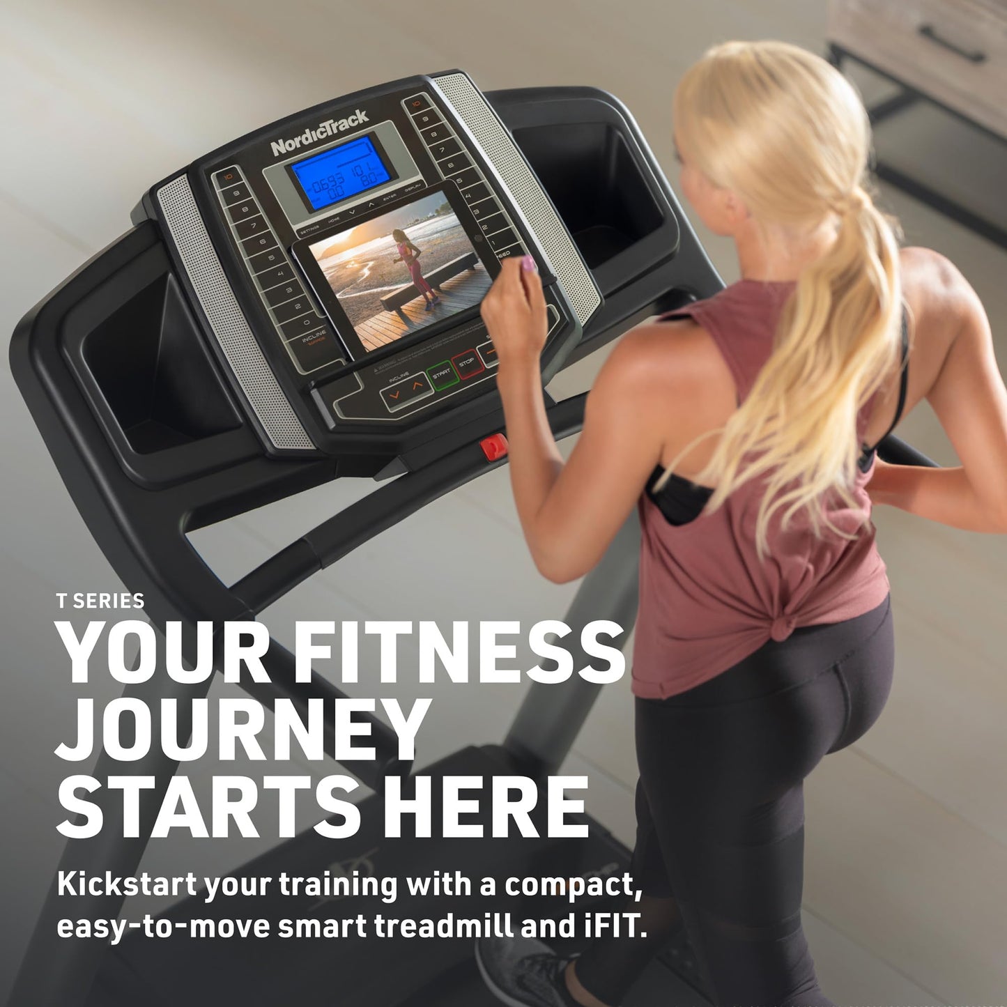 NordicTrack T 6.5 S; Treadmill for Running and Walking with 5” Display and SpaceSaver Design