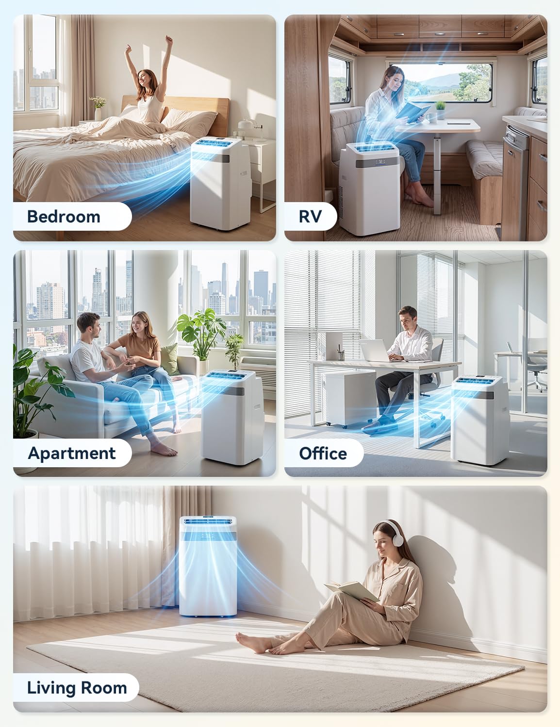 Manastin 14000 BTU Portable Air Conditioner, Fast Cooling AC for Large Rooms up to 700 Sq.Ft, 4-in-1 Cool/Dry/Fan/Sleep Modes, Quiet Operation, 24H Timer, Remote Control & Window Kit-1-piece