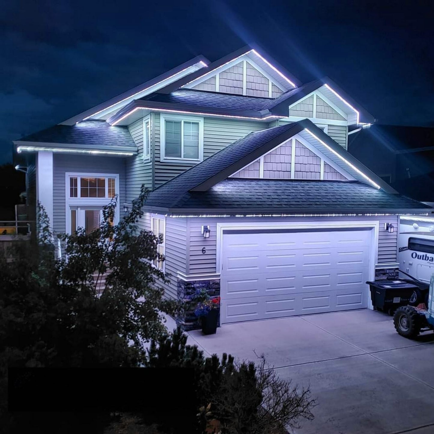 FORT LED Neon Rope Lights 50FT Cool White Flexible Waterproof AC 110V PVC Neon Strip Lighting Model neon-50FT-W