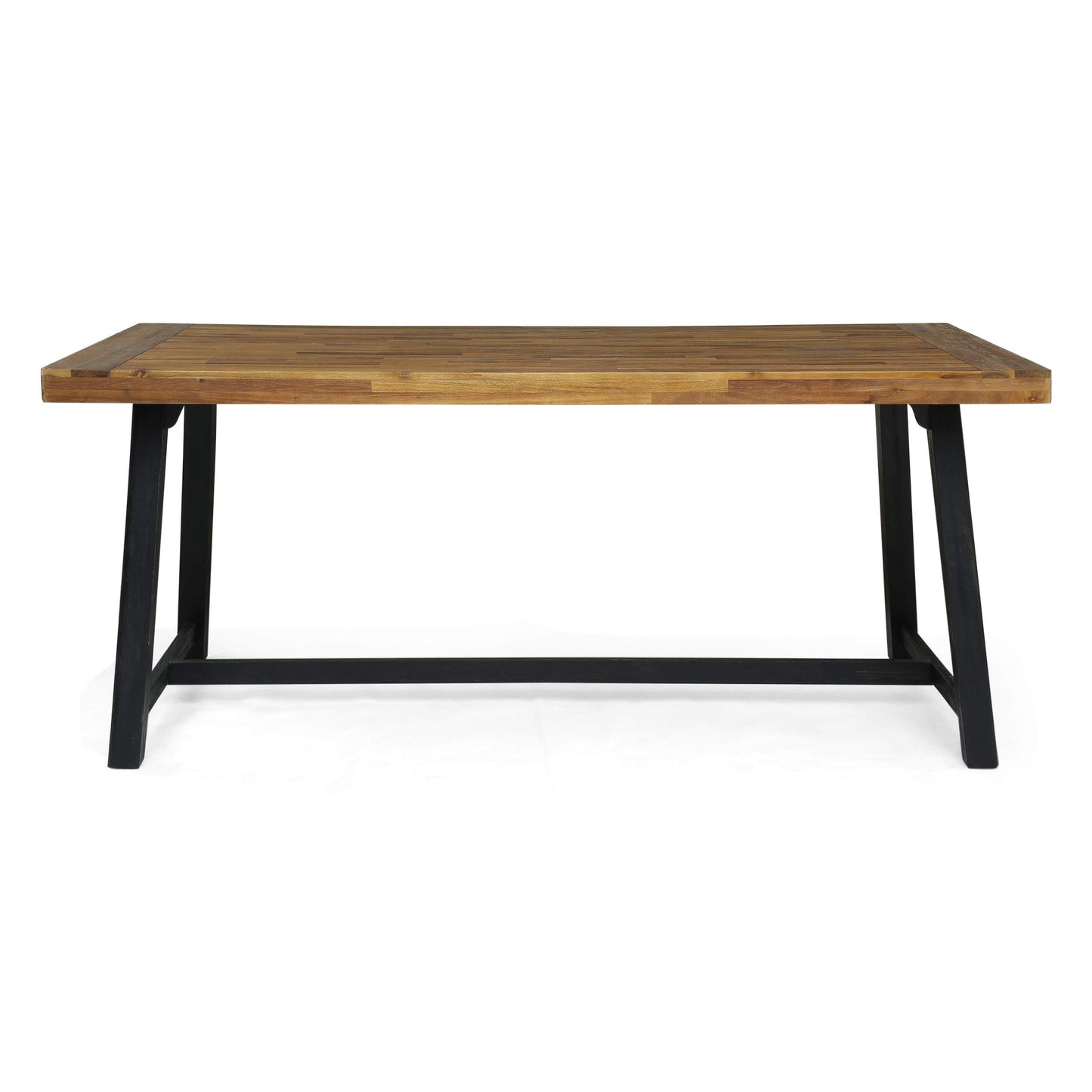 Christopher Knight Home Patrice Outdoor Dining Sets, Black + Sandblast Black