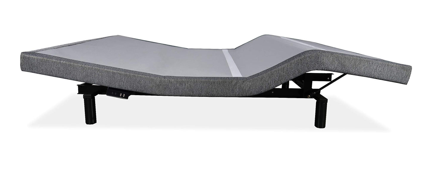 iDealBed iEscape Adjustable Bed Base, Wall Hugger, Wireless, Massage, Zero-Gravity, Anti-Snore, Night Light, Memory, Next Gen USB Ports (TwinXL)