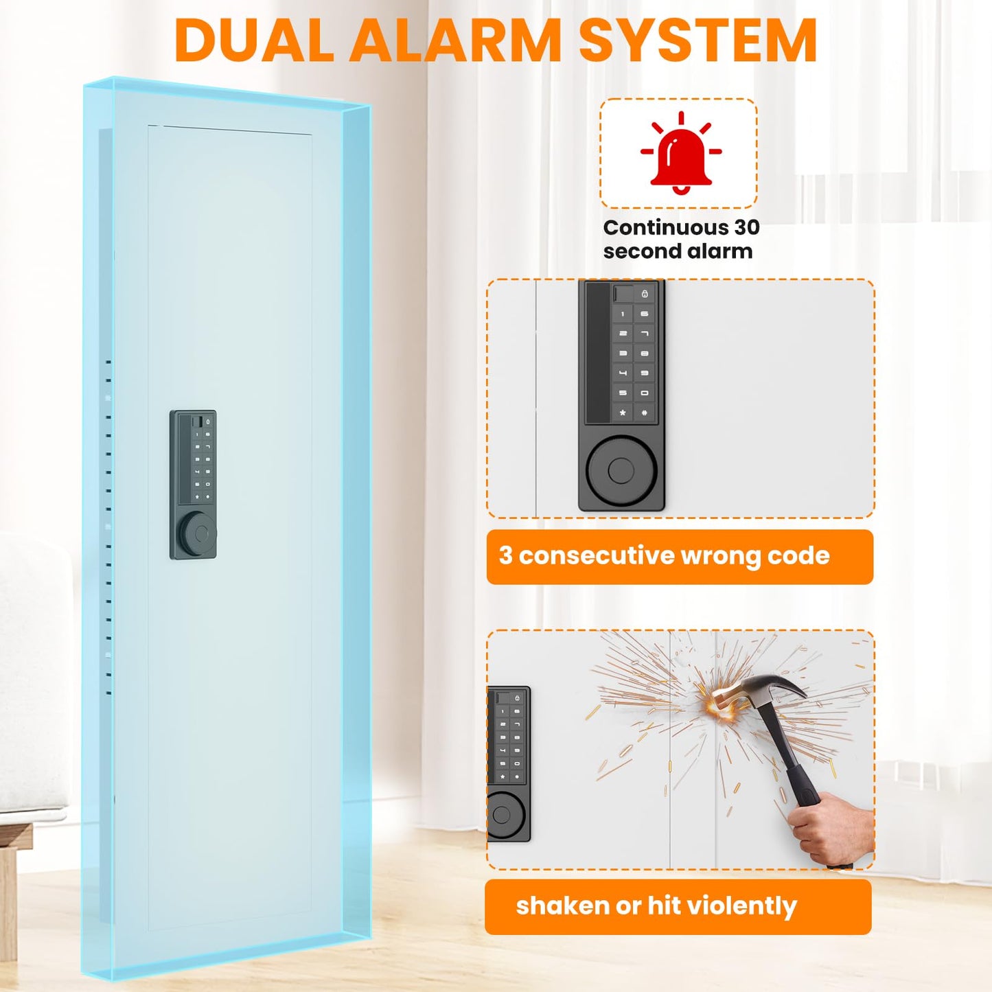 47.24" Wall Safe Between the Studs, Hidden Safe with Removable Pegboard, Wall Gun Safe with 3 Adjustable Shelves and Magnetic Slot (White-Digital)