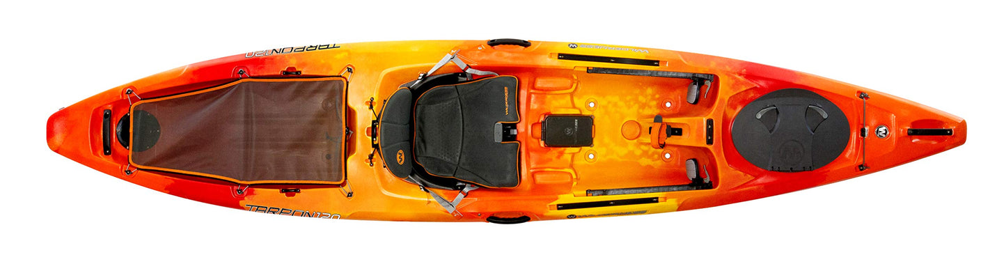 Wilderness Systems Tarpon 120 - Sit on Top Fishing Kayak - Premium Angler Kayak - Adjustable and Designed Seat - 12.3 ft - Sunset