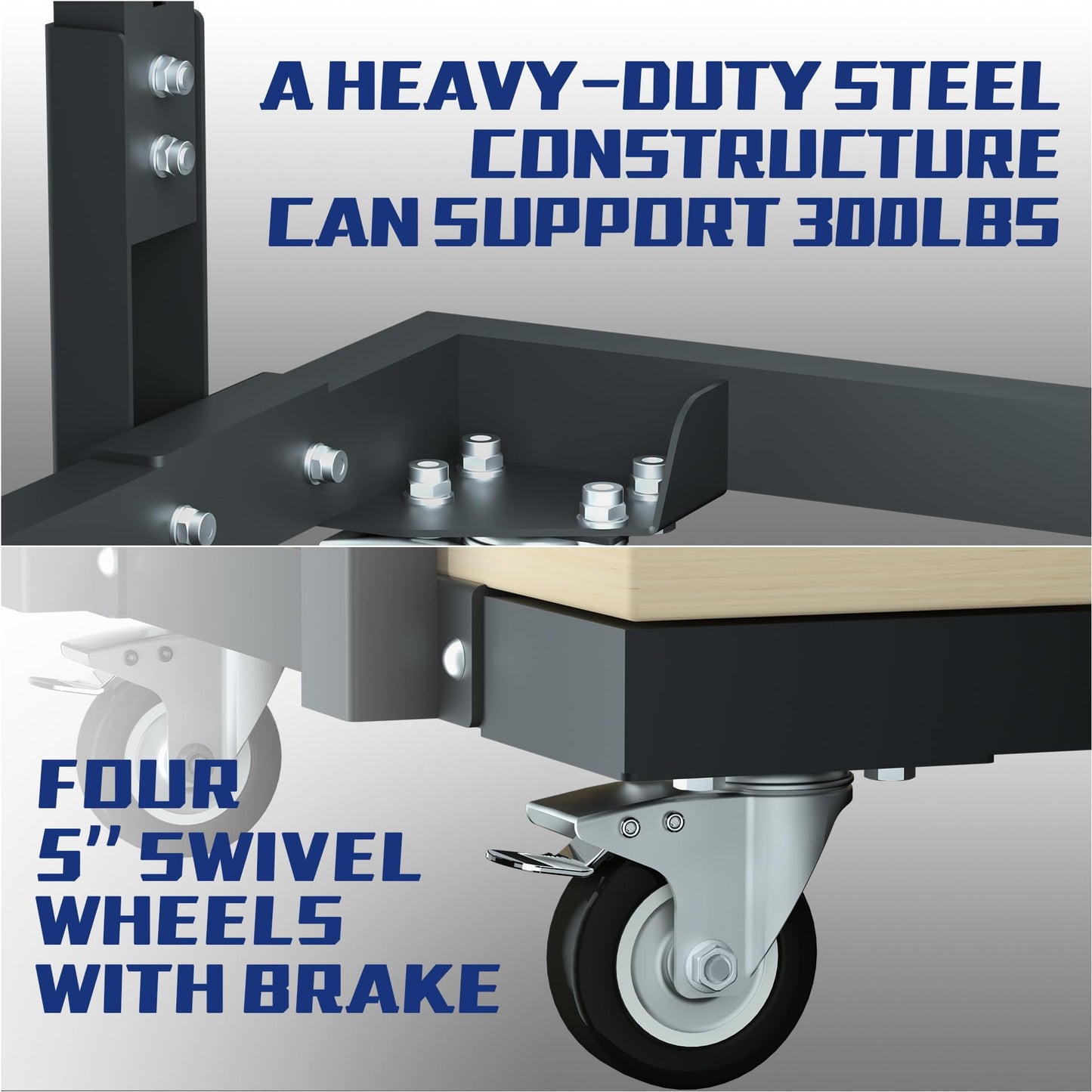 APARECIUM Panel Handler Cart and Shop Stand, Tilting Panel Cart with Rolling Casters, Tilting Panel Mover Mobile Workbench, Drywall Cart for Woodworking, Lumber Furniture Workshop, Warehouses, Garage