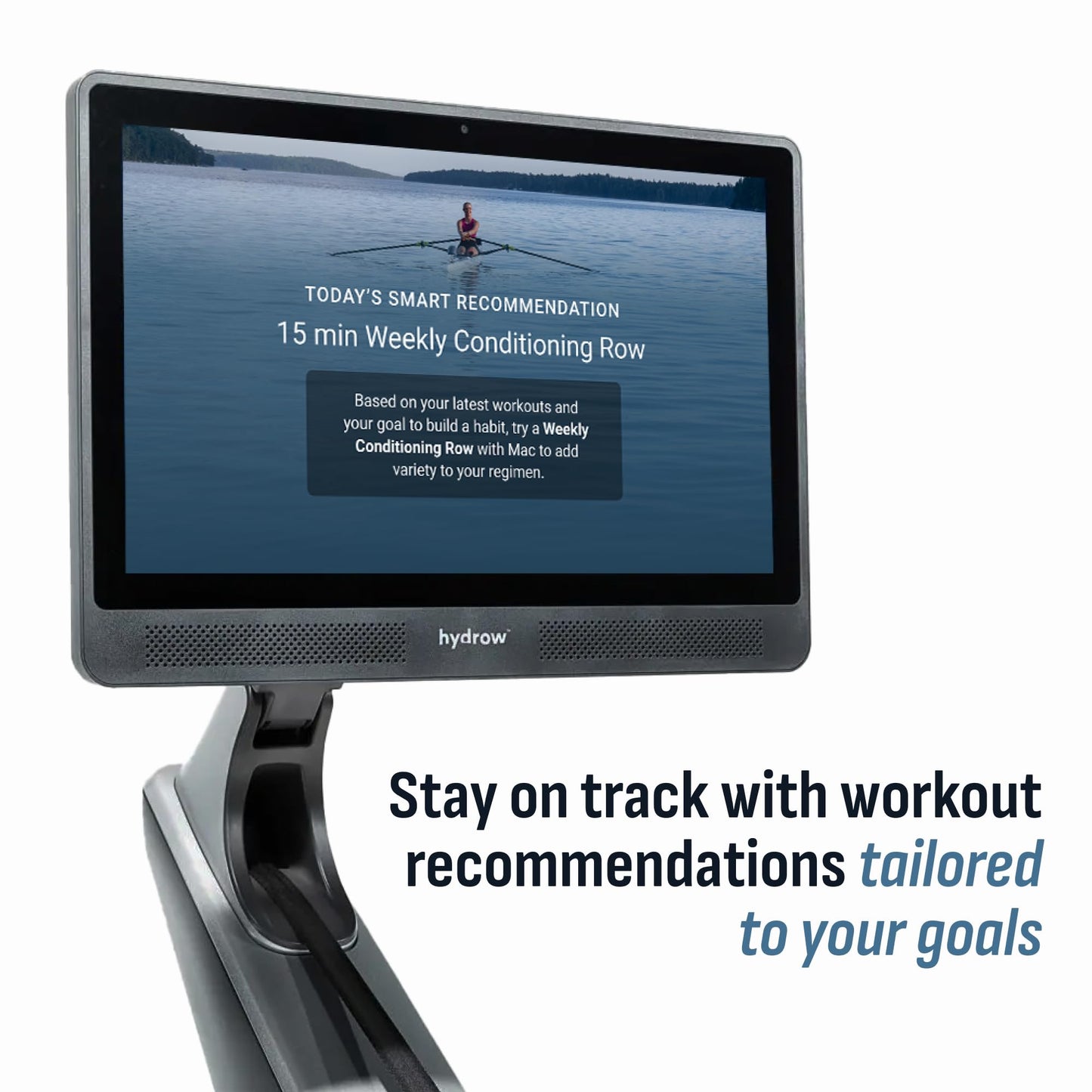 Hydrow Origin Rowing Machine for Home with Immersive 22'' Rotating HD Touchscreen - Live Row Machine Home Workout, Magnetic Drag Technology, 375lb Weight Capacity Rower - 30-Day Trial & Year Warranty
