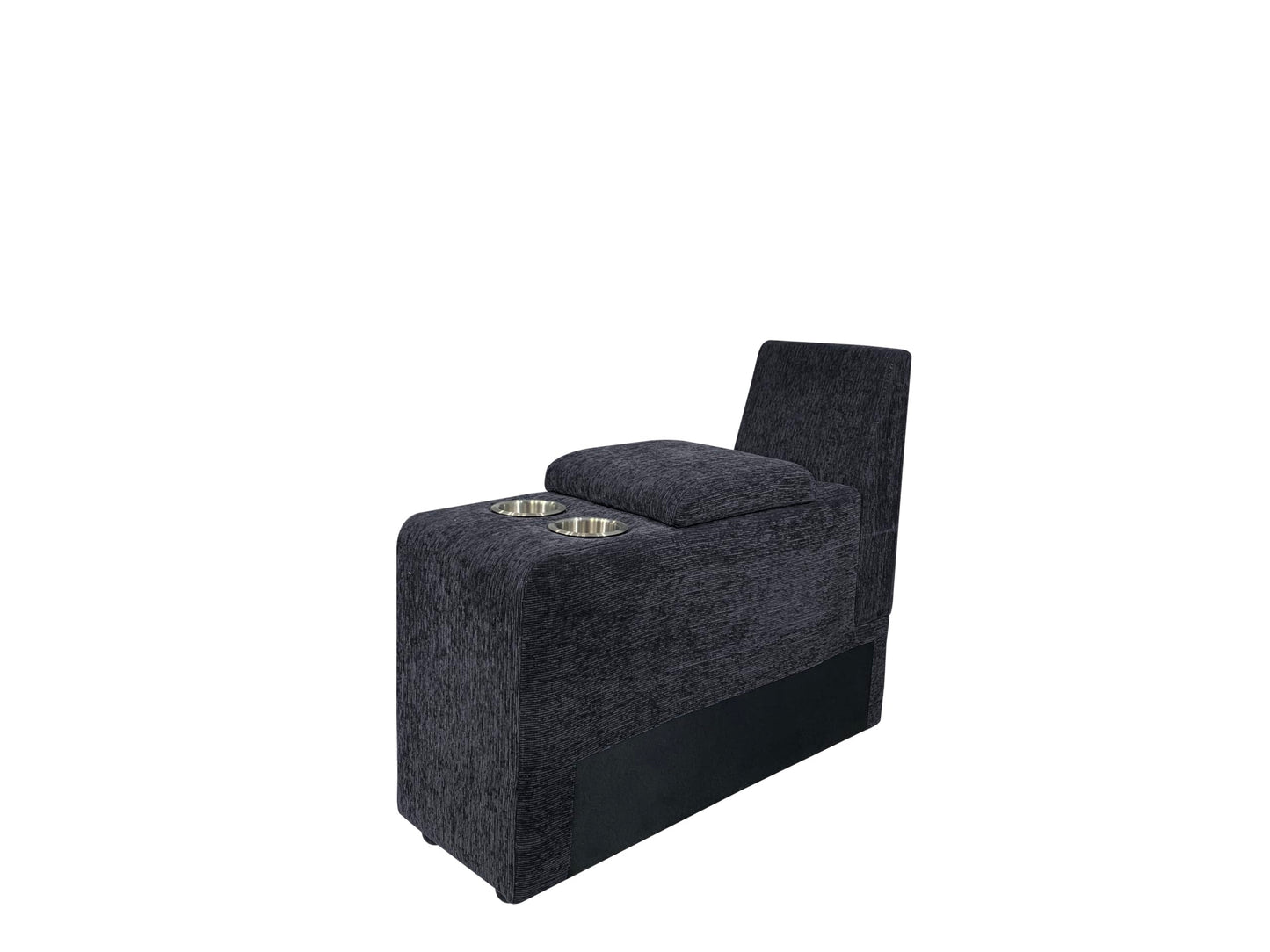 Ball & Cast 127" Oversized Modular L-Shaped Sectional Sofa,Large Chenille Upholstered Couch 7 Seat with Ottoman,Cup Holders&USB Ports,Comfty Sectionals W/Pillows&Storage Box,for Living Room,Dark Gray