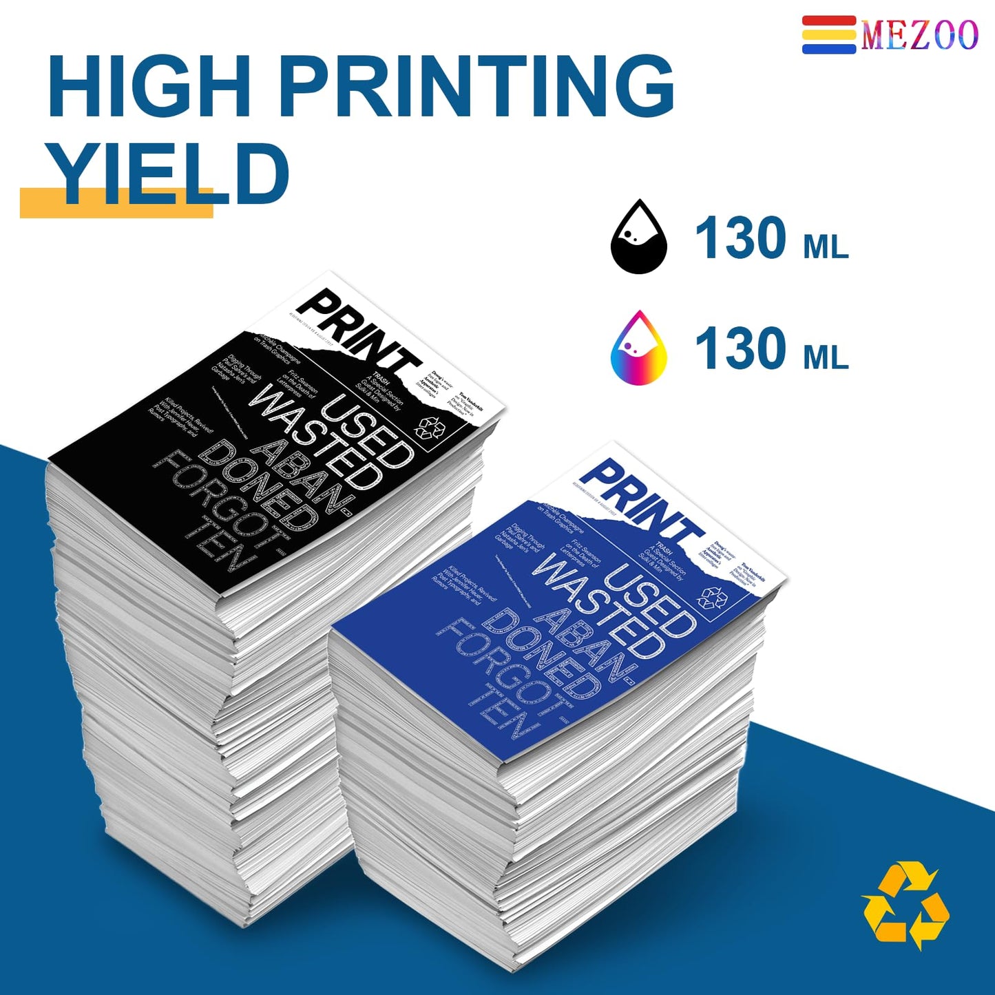 738 Ink Cartridge High Capacity 130ml Replacement for HP 738 738XL Ink Cartridge 498N4A 498N5A 498N6A 498N7A for DesignJet T850 T950 Wide Format Plotter Printer(4-Pack, Black Cyan Magenta Yellow)