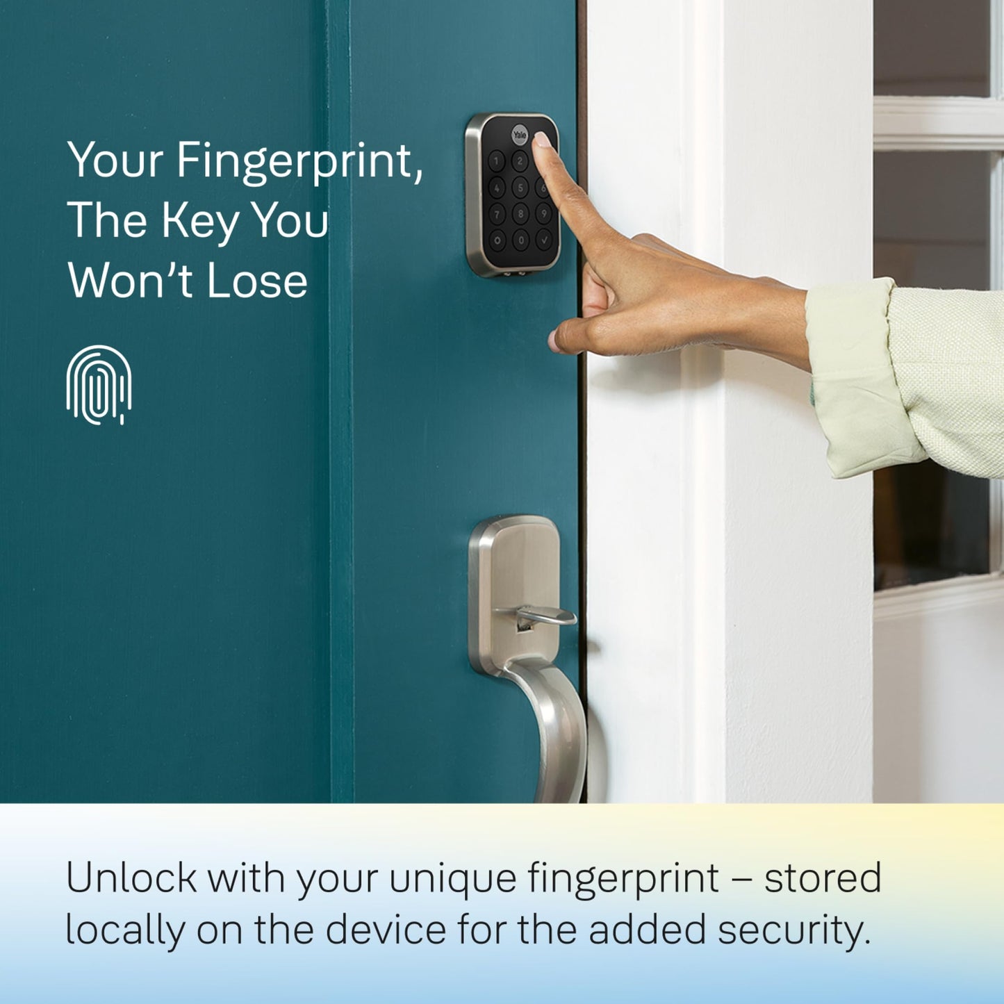 Yale Security Assure Lock 2 Touch Deadbolt, Black Suede Keyed Smart Entry Door Lock with Wi-Fi Connected Keypad and Fingerprint Scanner for Code Entry and Remote Access, YRD410-F-WF1-BSP