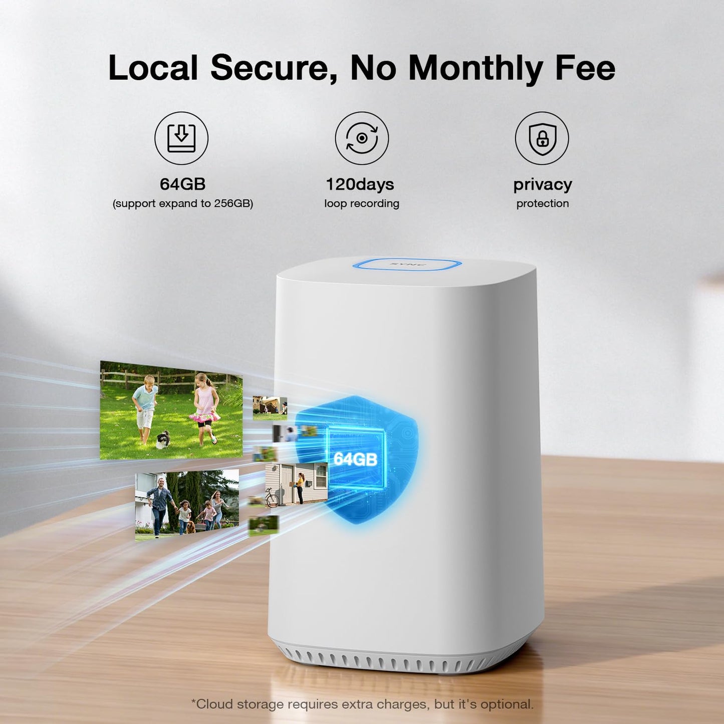 ELYSOO Solar Security Cameras Wireless Outdoor, 64GB Local Storage Included, 2K/4MP Home Security Camera System, 4-Cam Kit, 2.4G & 5GHz WiFi, PIR Motion Detection, 360° View