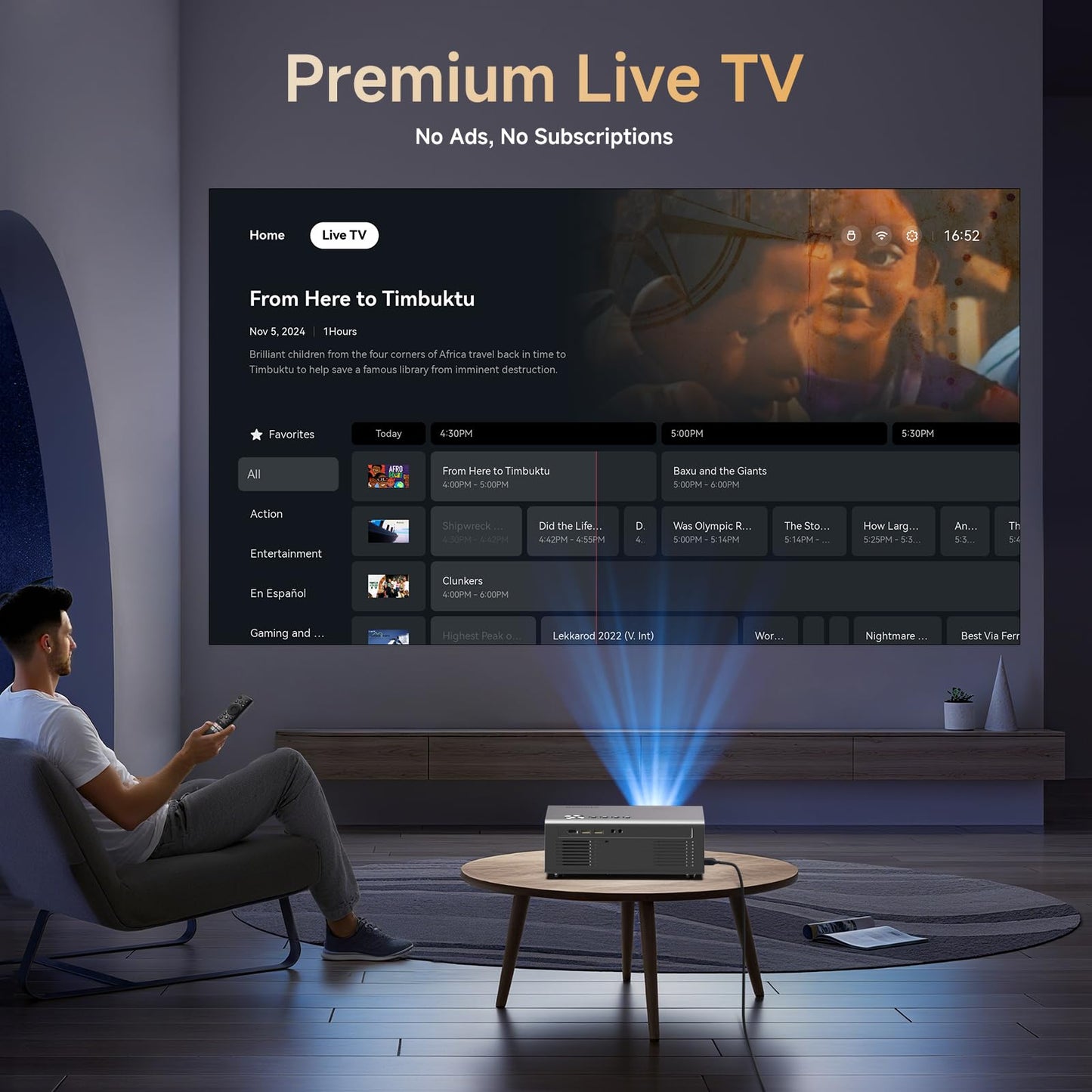 4K Projector with Built-in Apps, 1500ANSI Auto Focus&6D Keystone Dolby Audio Kogata Smart Projector with WiFi 6 Bluetooth Outdoor Movie Proyector for Home Theater HDR10+ UPGRADE