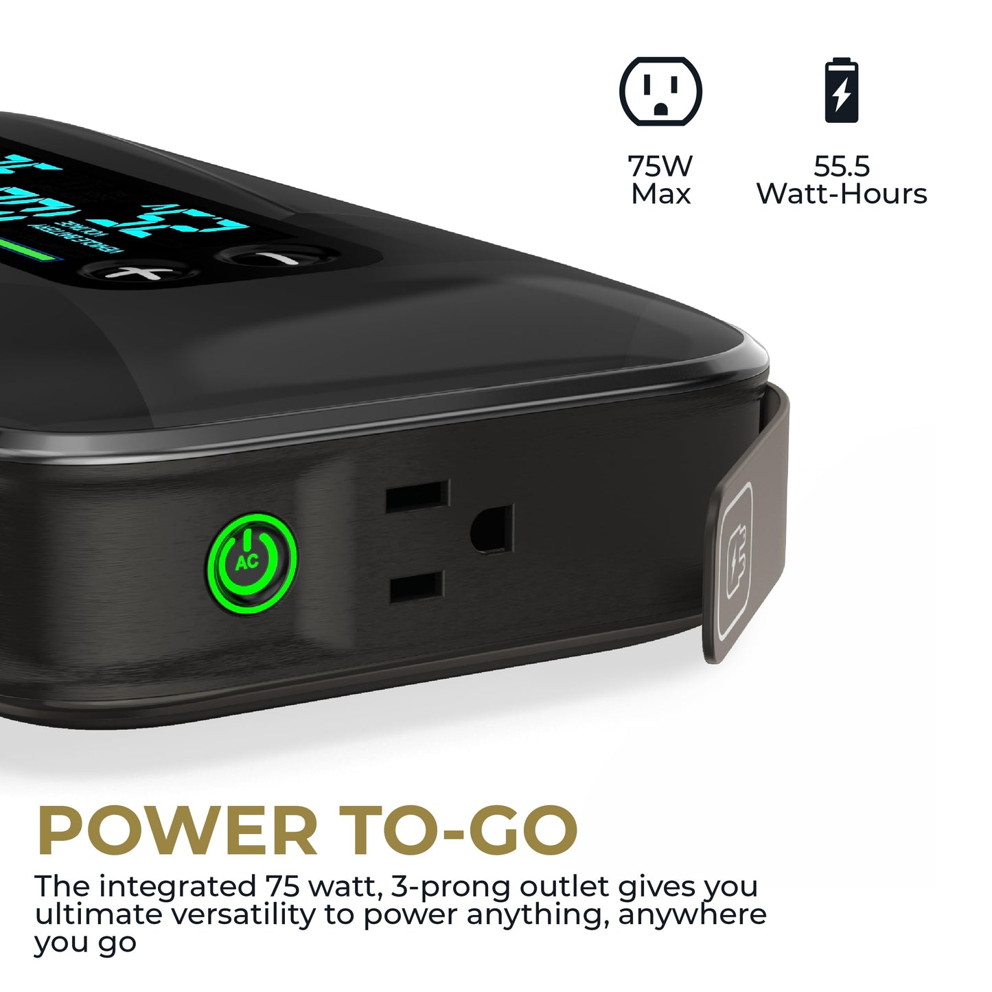 Halo Bolt Ultimate 3 Portable Car Battery Jump Starter | 130 PSI Air Compressor, 55.5Wh USB Power Bank, Large Display, Emergency Floodlight & Charger, Jumps Cars SUVs & Trucks, Inflates Tires — Black