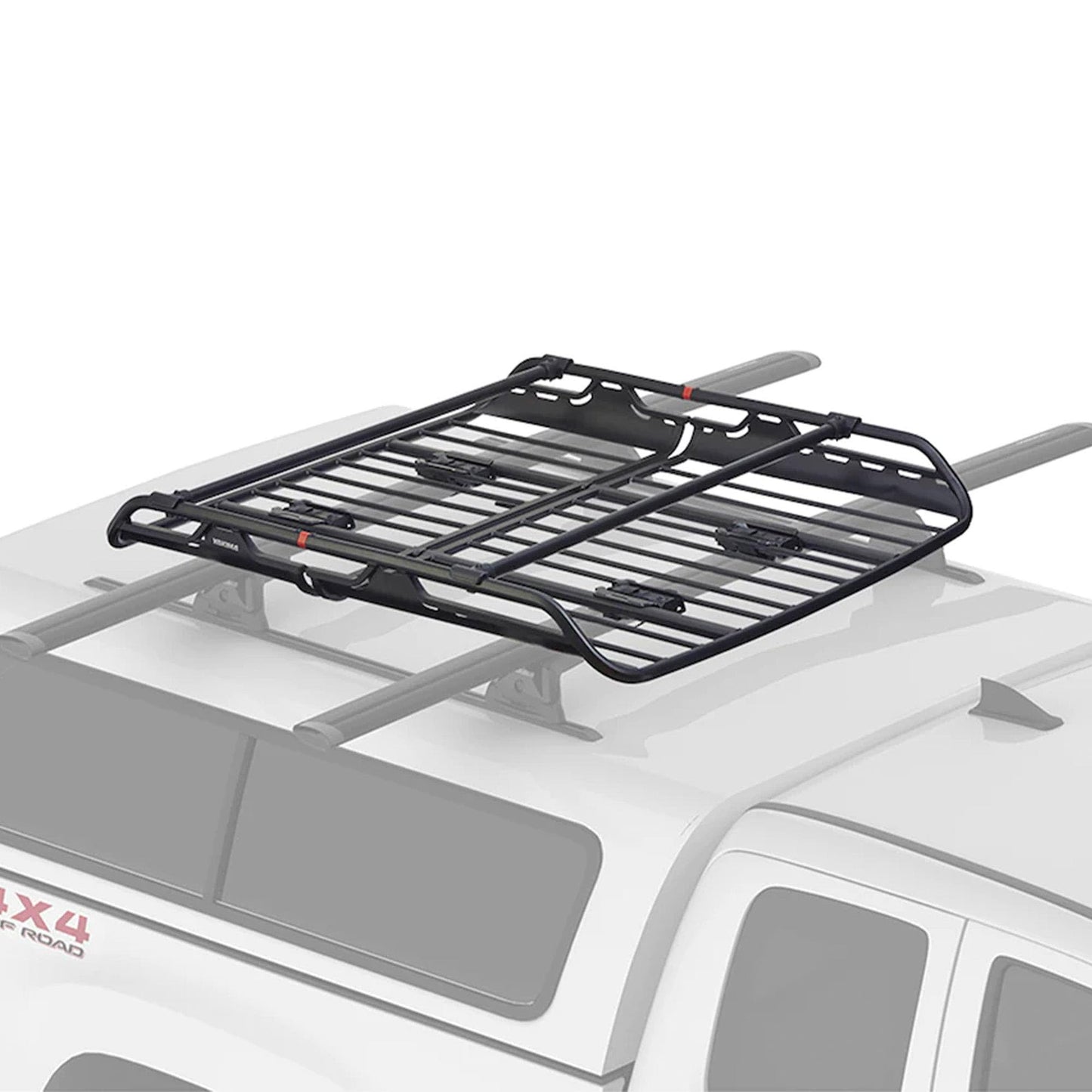 Yakima OffGrid Large Premium Cargo Basket Roof Rack with Quick Release Mounting System and Removable Fairing and Accessory Bars, Black