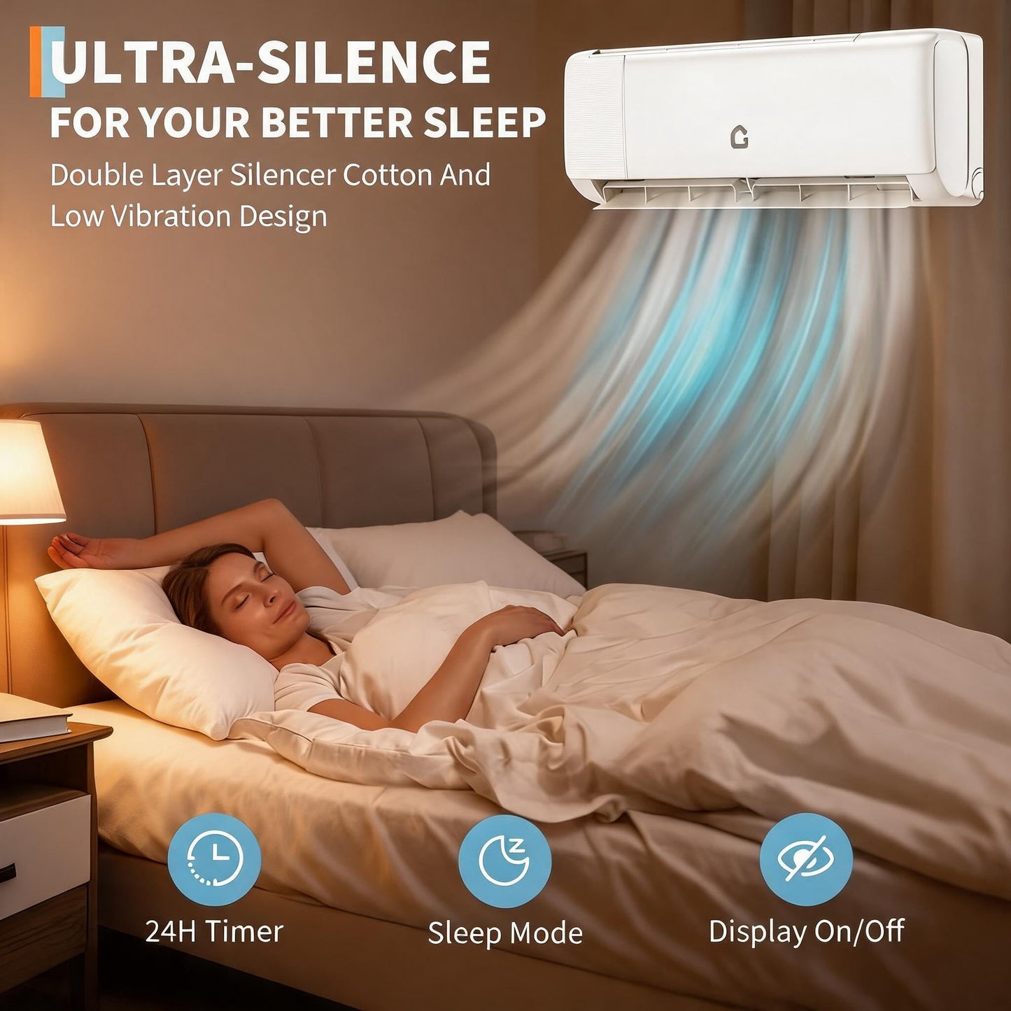 12,000 BTU Mini Split Central Air Conditioner & Heat Pump –, 22 SEER, 115V Ductless Inverter – WiFi & Alexa Enabled – Complete Installation Kit, Remote Control – Cools & Heats Rooms Up to 750 Sq.ft