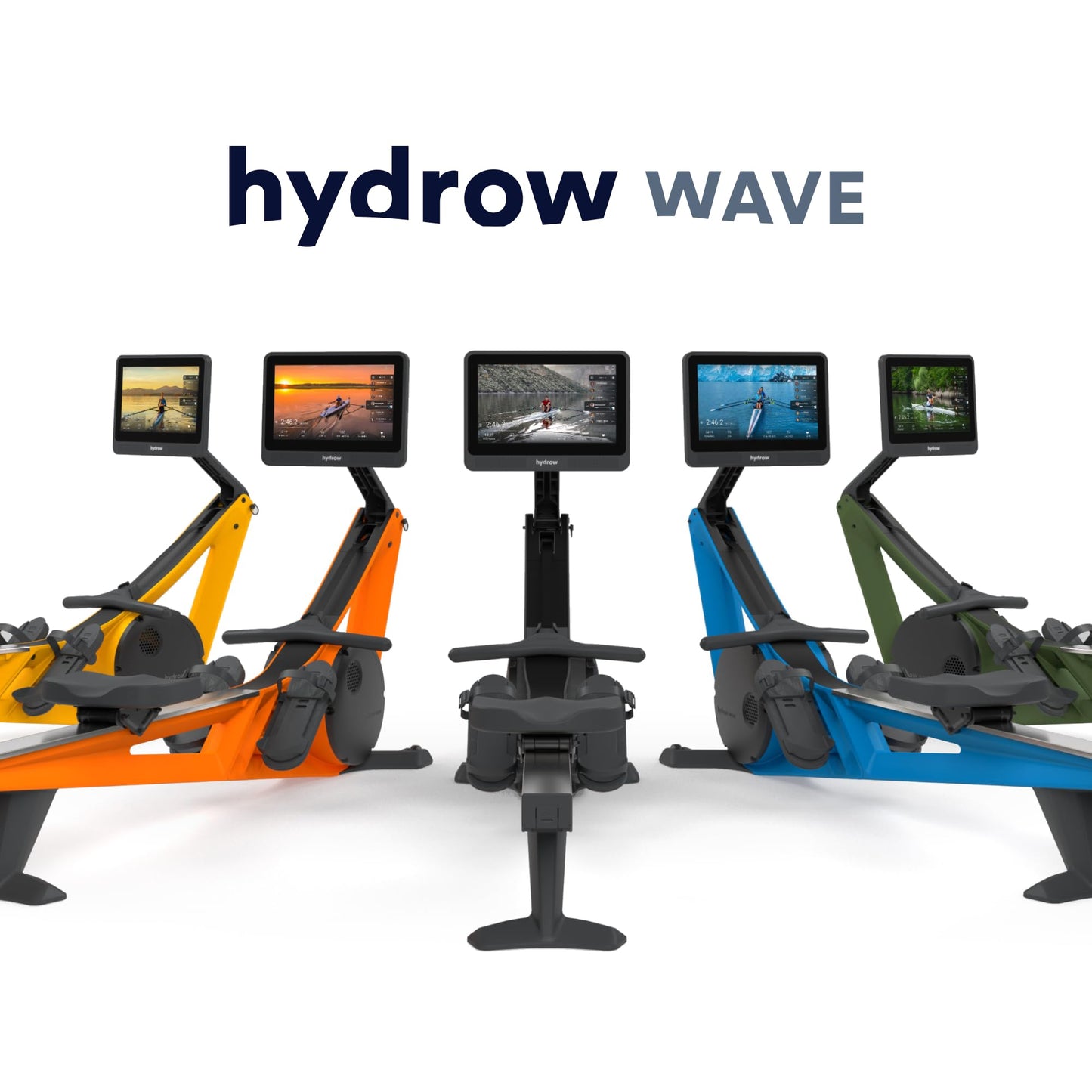 Hydrow Wave Rowing Machine for Home with Immersive 16'' HD Touchscreen - Live Row Machine Home Workout, Magnetic Drag Technology, 375 lb Weight Capacity Magnetic Rower - 30-Day Trial & 1-Year Warranty