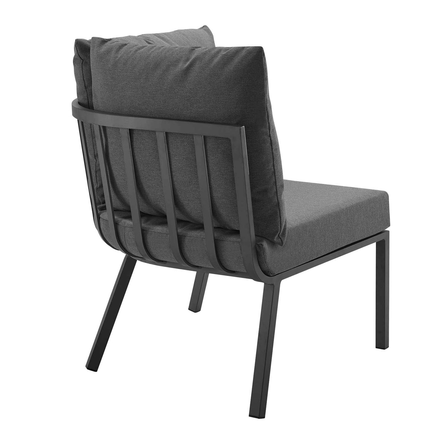 Modway Riverside Outdoor Furniture, 3-Piece Set, Gray Charcoal
