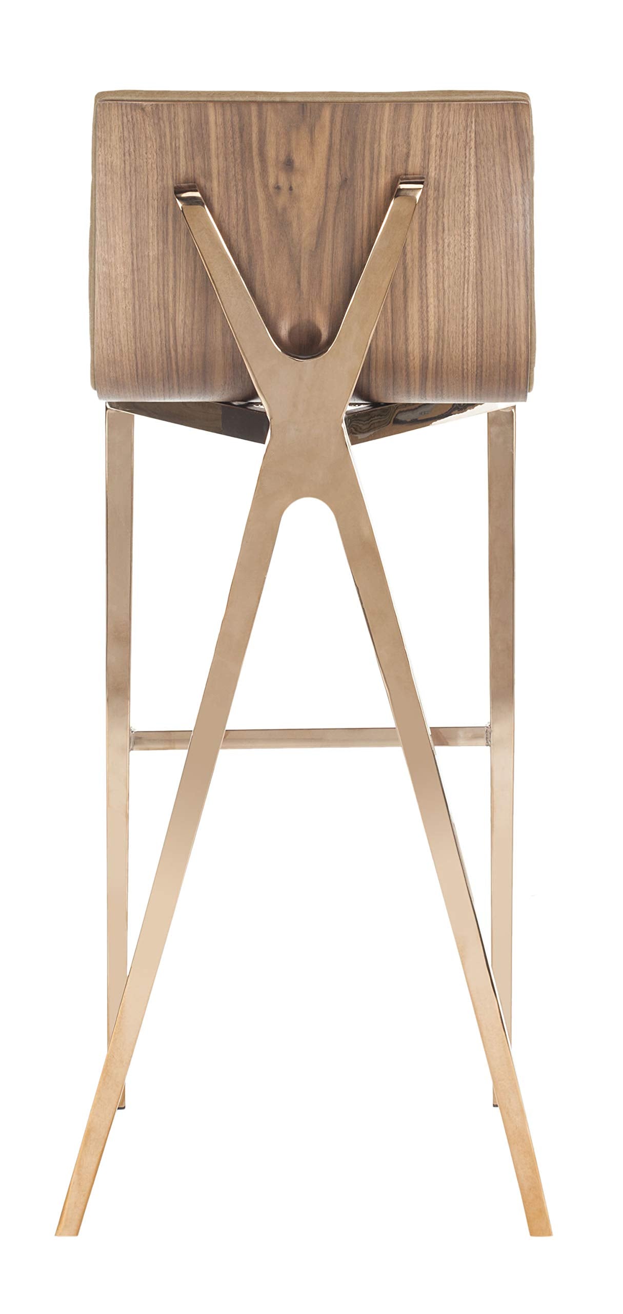 Safavieh Home Collection McKay Brown and Copper 28-inch Bar Stool