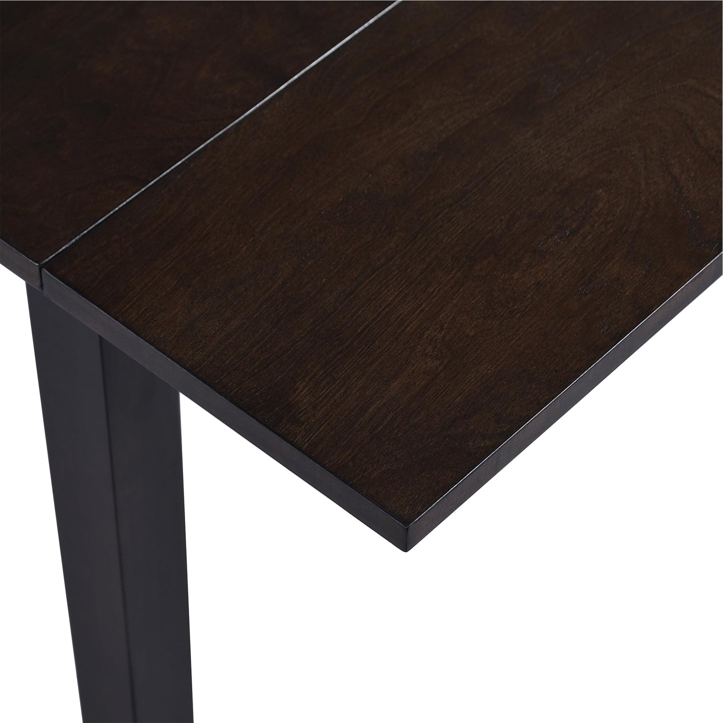 Merax Wooden 29"- 45" Extendable Rectangular Dining Table with Drop Leaf, Fits up to 4, Easy Assemble Espresso