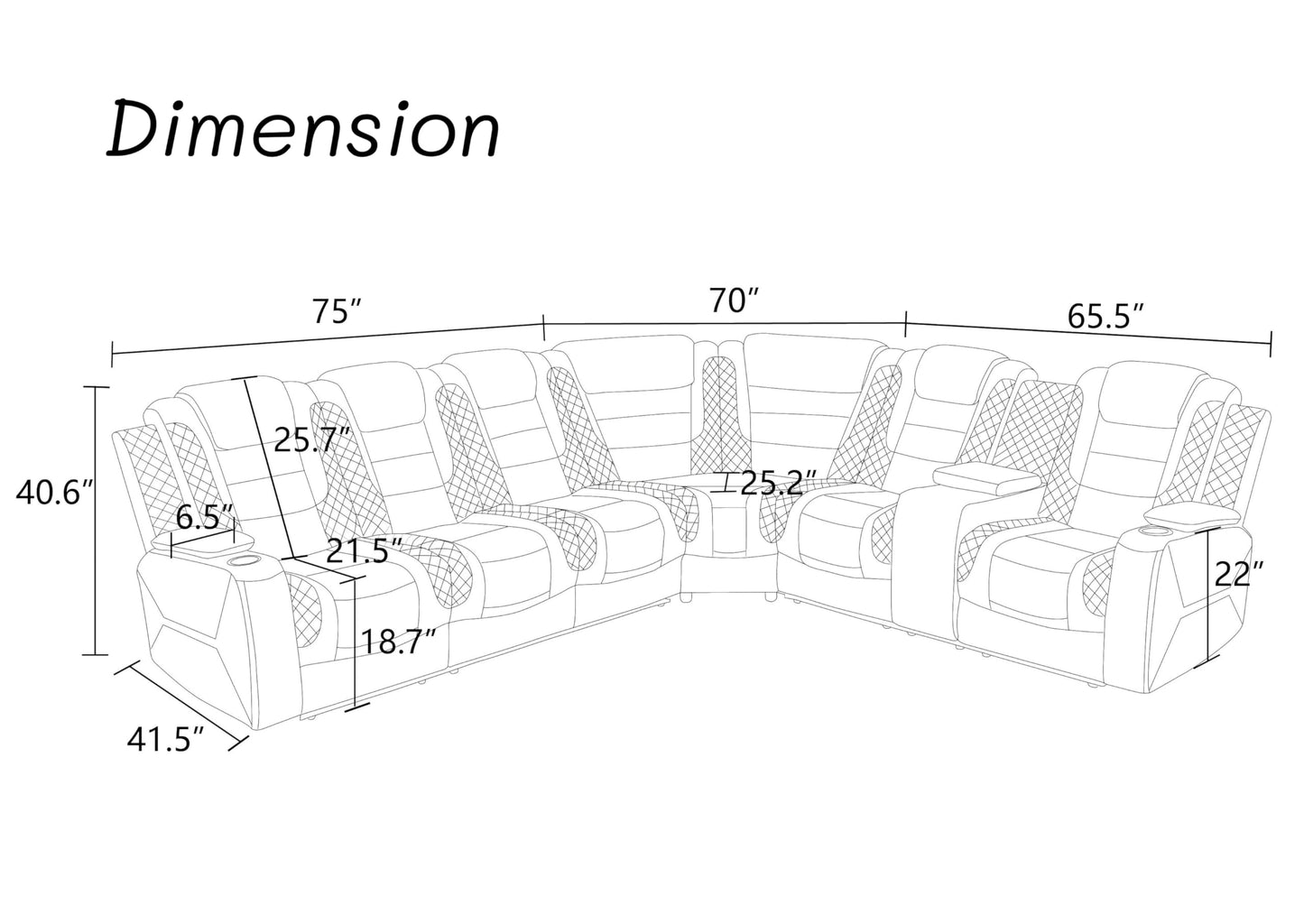 Trygoal Power Reclining Sectional Sofa Set, Modern L-Shaped Couch with Recliner, 4 Seat Power Reclining Sofa, Reclining Sectional Couches for Living Room, Home, Office, Leather, Off-White
