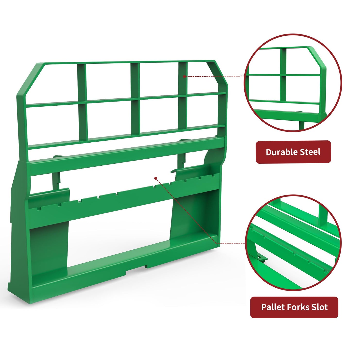 YITAMOTOR 4000lbs Universal Skid Steer Pallet Fork Attachment, 46" Pallet Fork Frame with 48" Fork Blades, Quick Attach Pallet Fork for Tractors Loaders