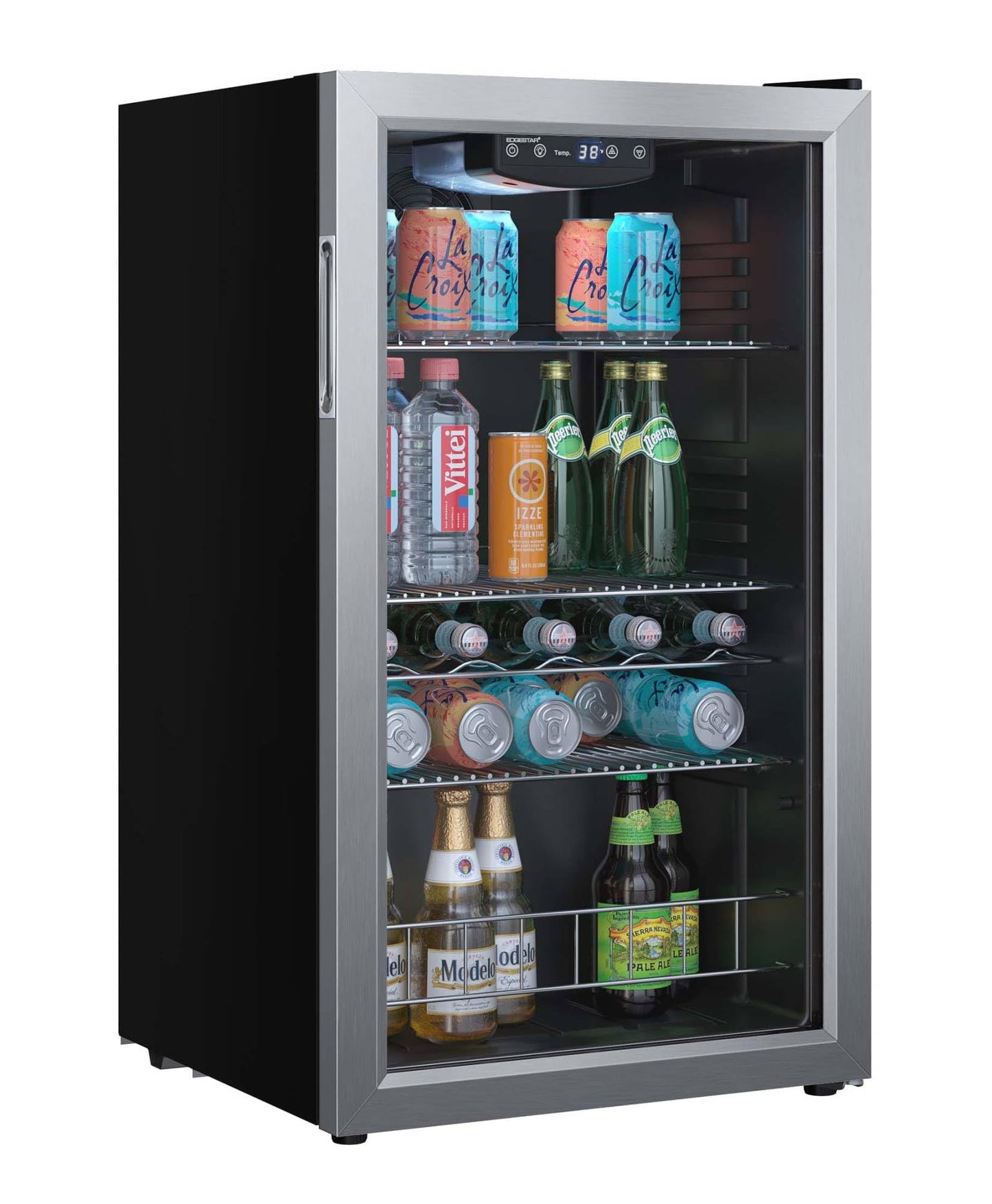EdgeStar BWC121 19 Inch Wide 105 Can Capacity Extreme Cool Beverage Center - Stainless Steel