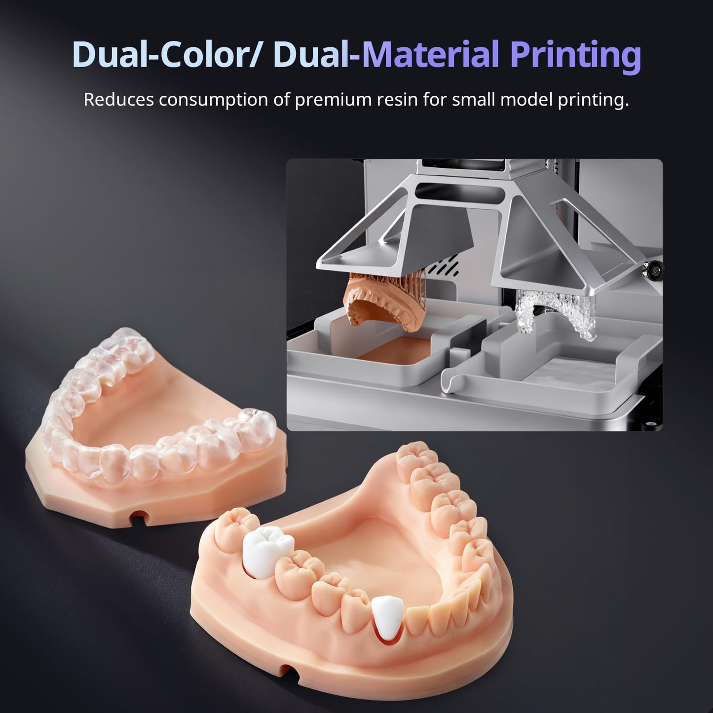 ANYCUBIC Photon P1 Resin 3D Printer, with Dual-Color/-Material Printing, Engineering-Grade Resin Compatible, Stability Industrial Ball Screw, Large Build Size 8.78x4.96x9.05in