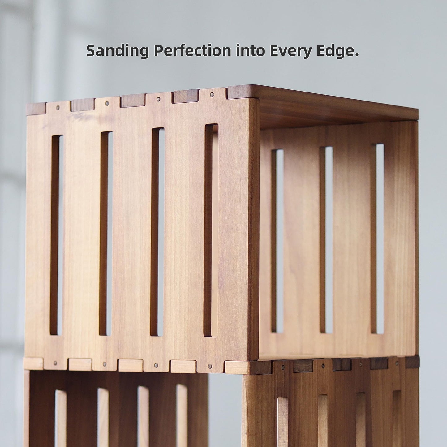 unununu Wooden Rotating Bookshelf, 360°Spinning Deep-Bin Tower for Art Books&Large Formats, Solid Wood Revolving Bookcase, Floor Standing Storage Rack,Corner Organizer,Small Space,study,Office, 5-Tier