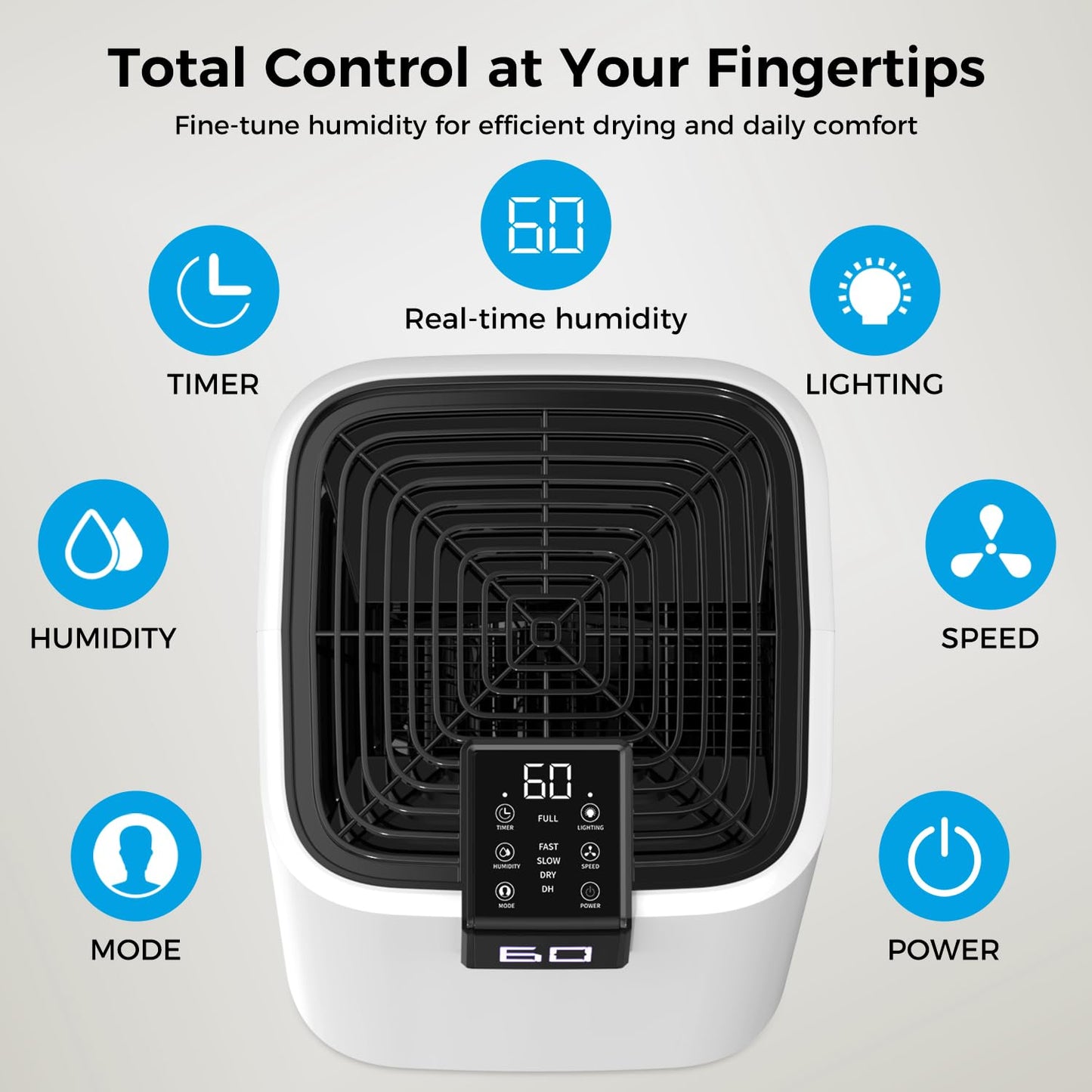4000 Sq.Ft Dehumidifier for Basement with Drain Hose, Trazico 45 Pint Dehumidifiers for Home or Garage, Smart Humidity Control, Auto Defrost, 24H Timer, Ideal for Large Rooms