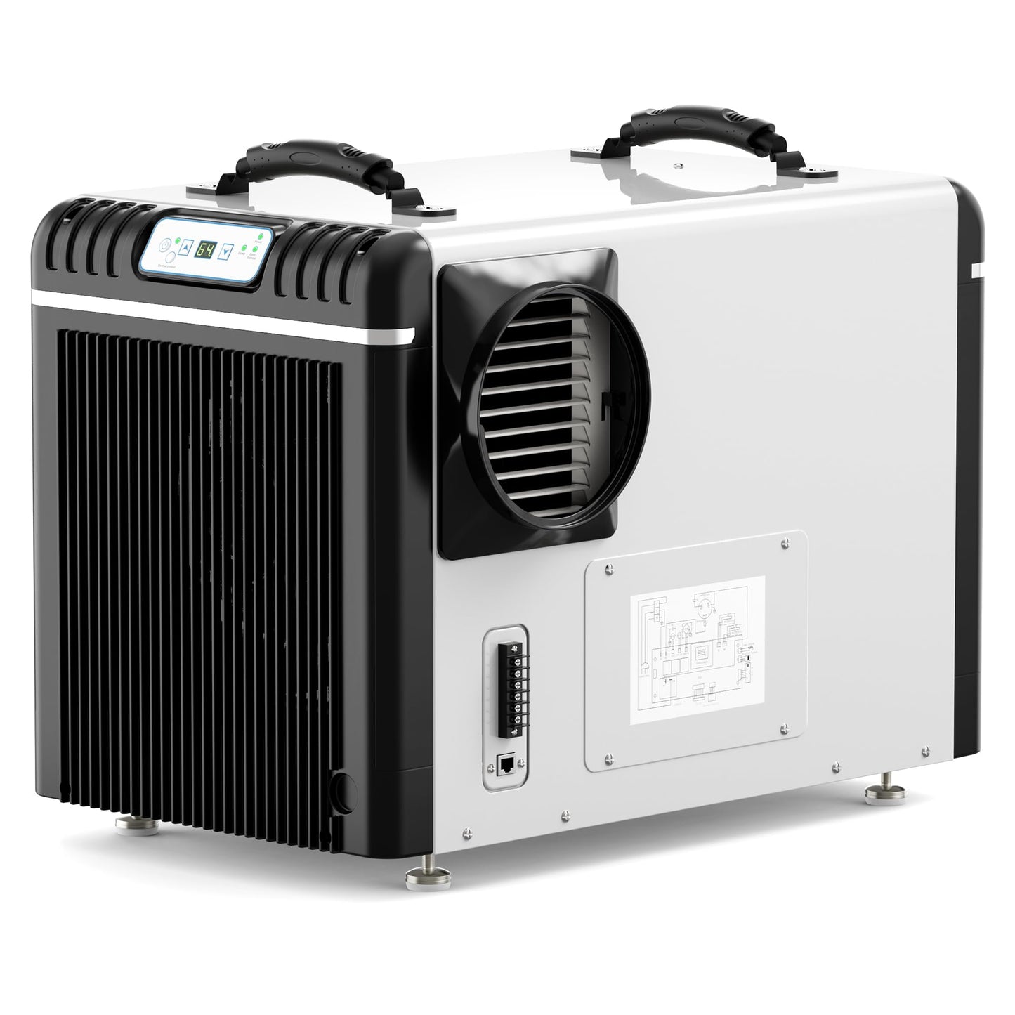 ALORAIR Basement/Crawl Space Dehumidifiers 198 Pint (Saturation), 90 PPD (AHAM), Auto Defrosting System, Commercial Dehumidifier