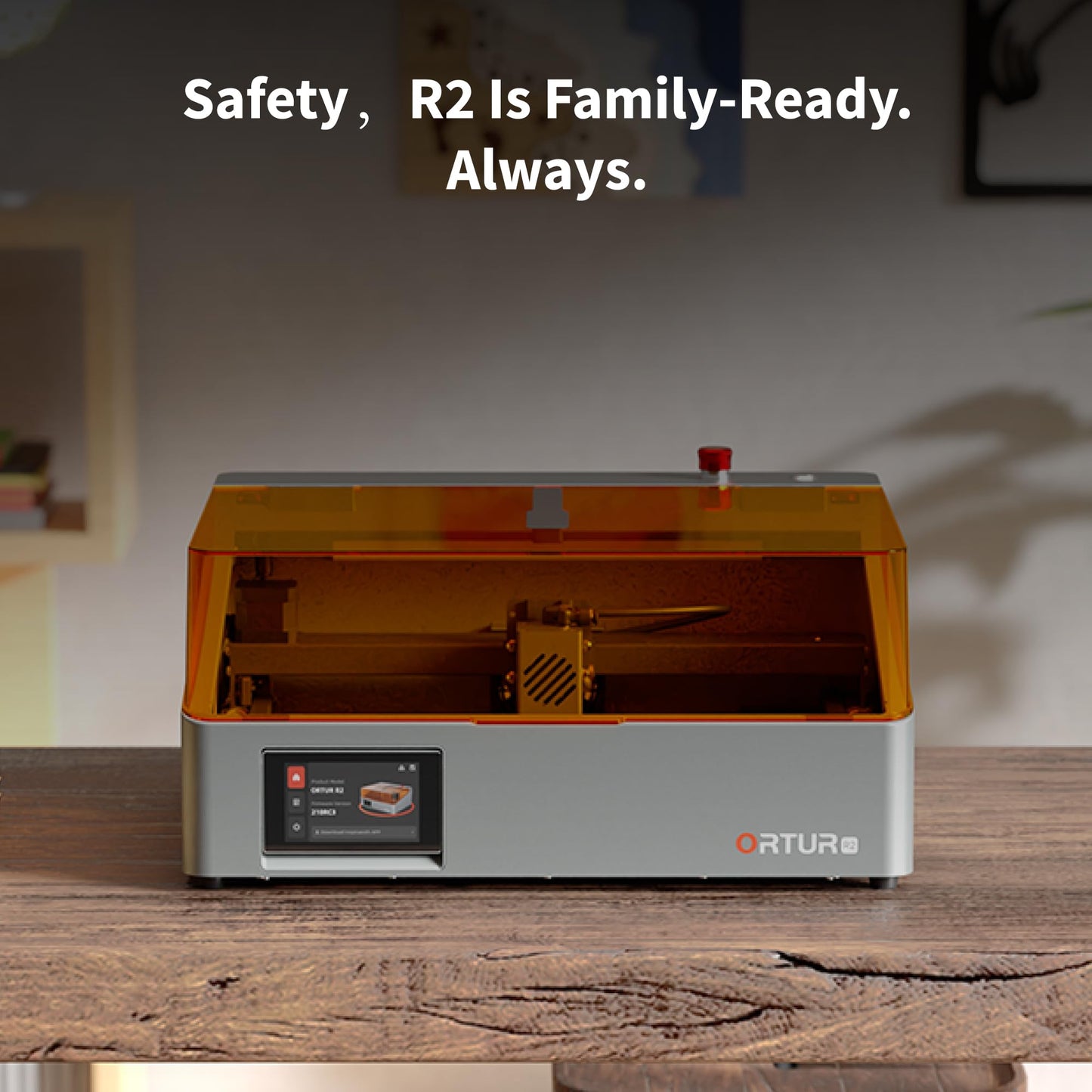 Ortur R2 Enclosed 10W Laser Engraver, LU3-10A Module, Smart Camera Positioning, Touch Screen & Offline Operation, 300x210mm Working Area, WiFi APP Control Laser Cutter for Wood Metal